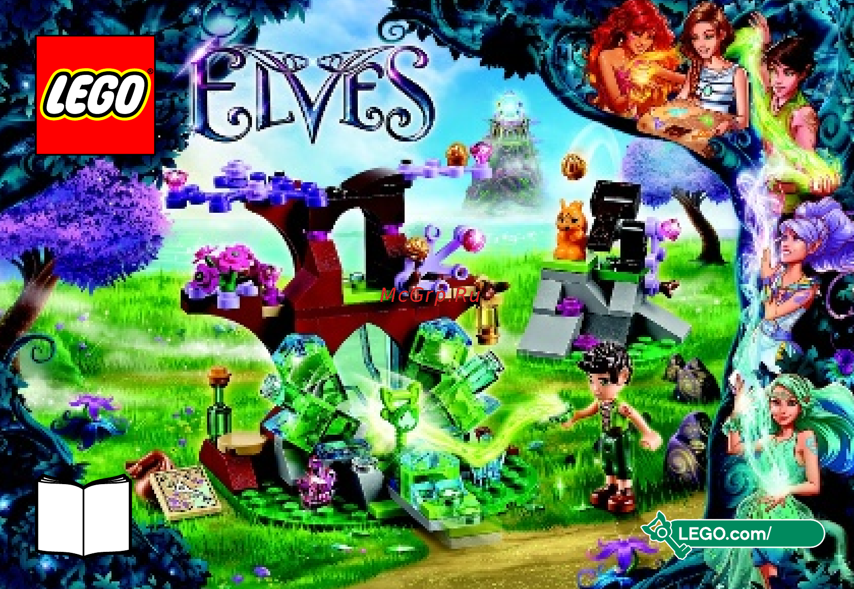 Lego elves 41076 фарран и кристальная лощина Инструкция по эксплуатации онлайн