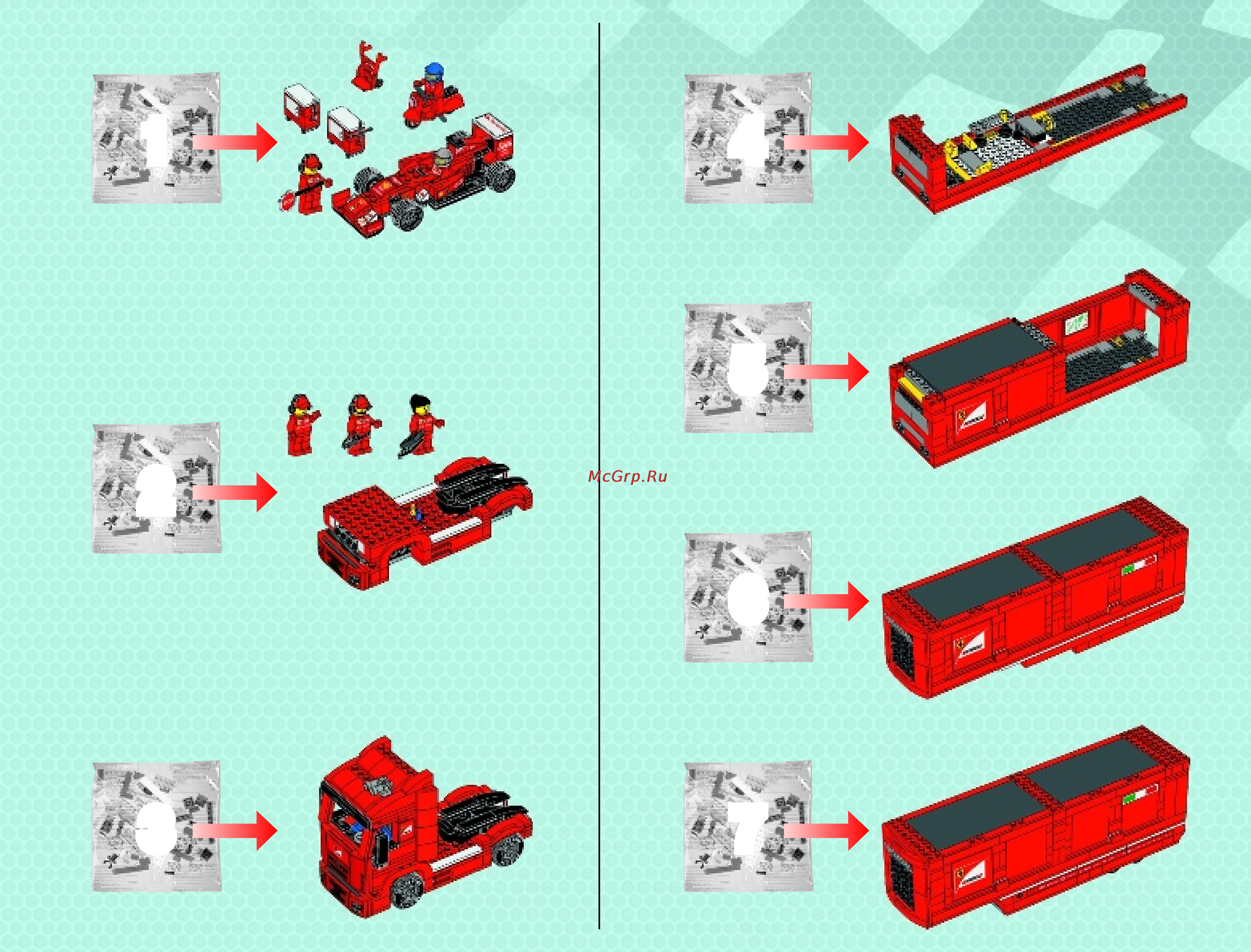 Lego speed champions 75913 феррари f14 и грузовик скудерии феррари Инструкция по эксплуатации онлайн [3/200] 156423