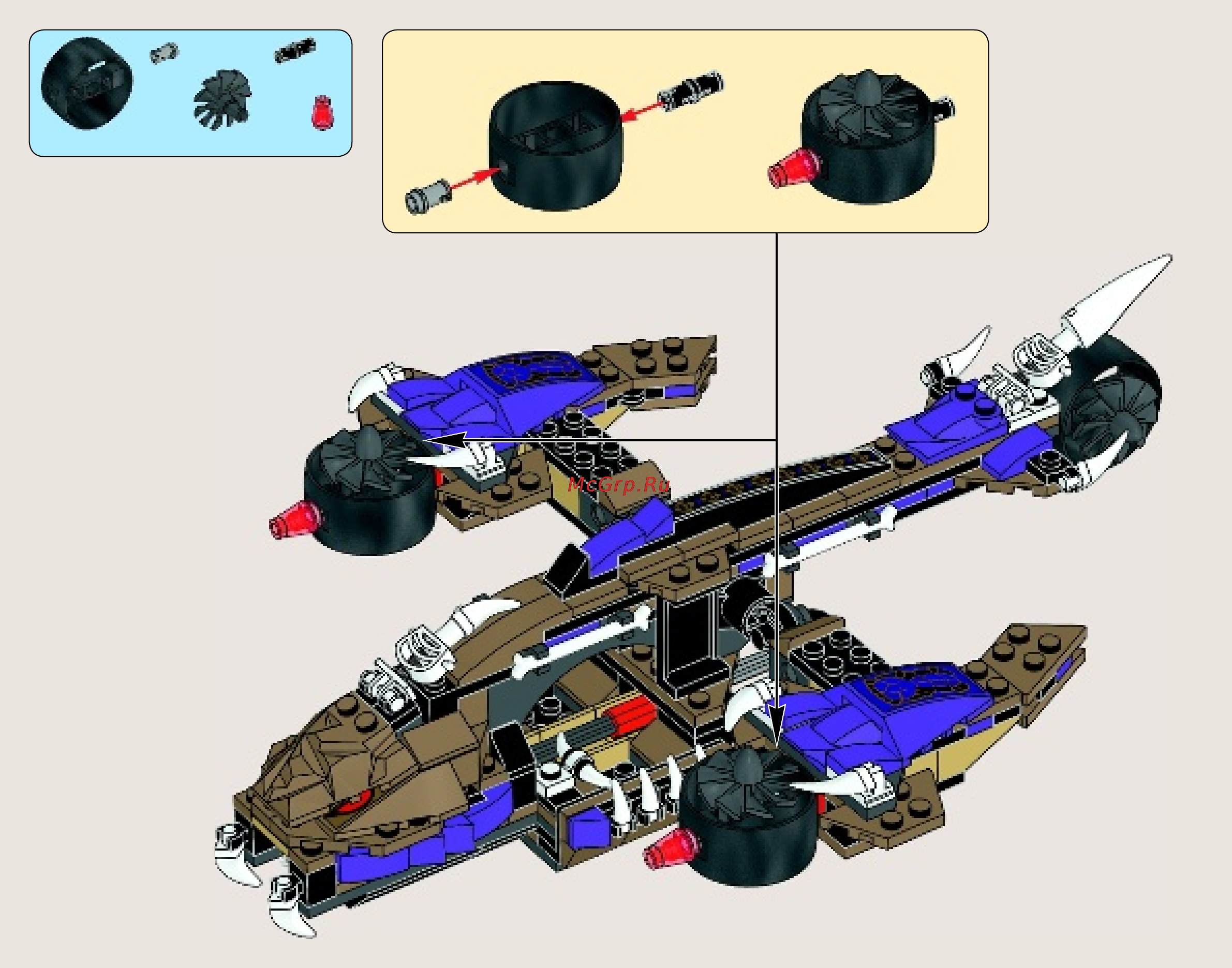 Lego ninjago 70746 вертолетная атака анакондраев Инструкция по эксплуатации онлайн [56/64] 156433