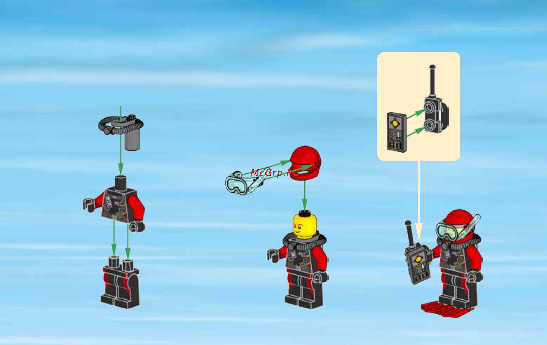 Lego city 60095 корабль исследователей морских глубин Инструкция по эксплуатации онлайн [5/28] 156461