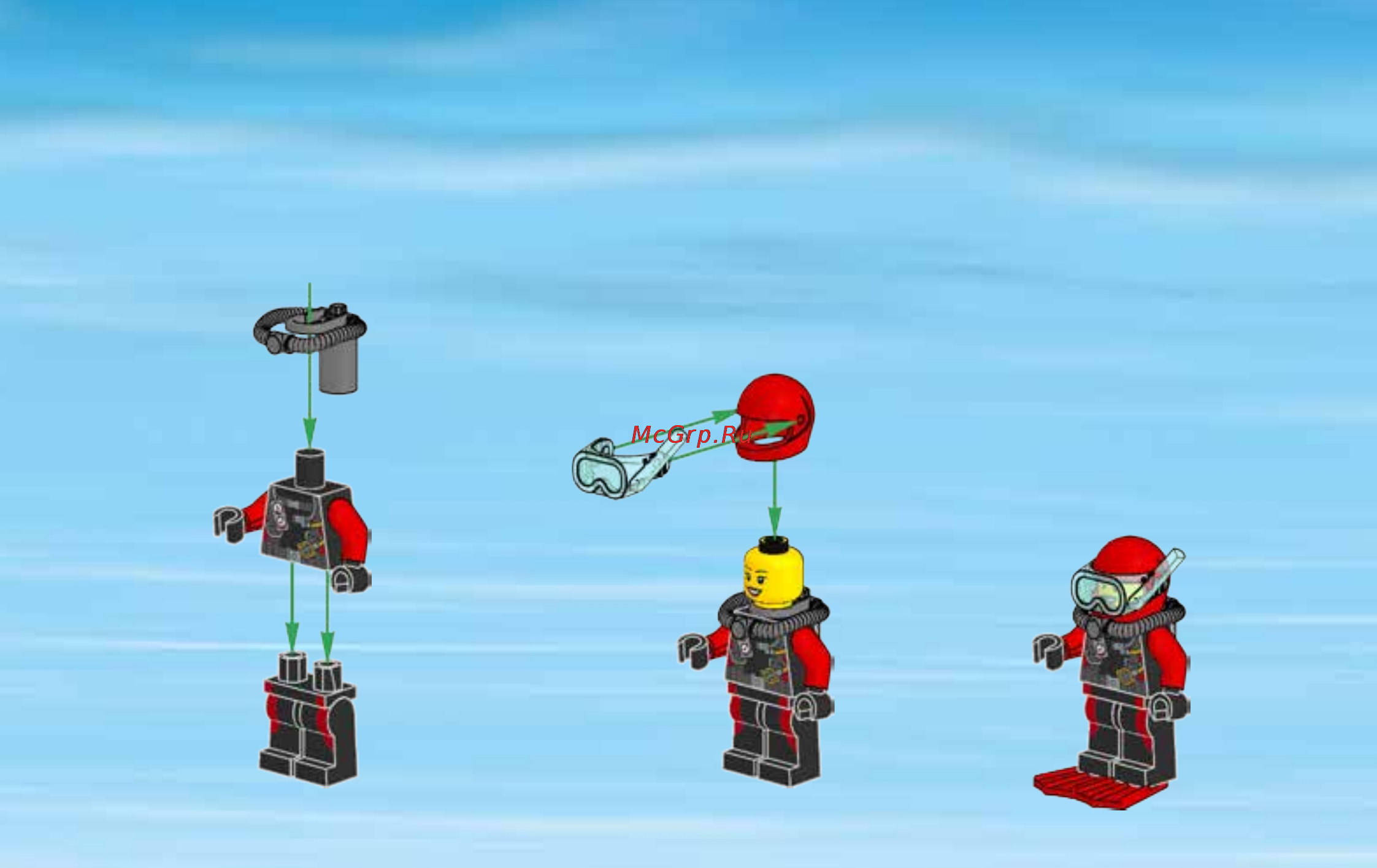 Lego city 60095 корабль исследователей морских глубин Инструкция по эксплуатации онлайн [6/28] 156461