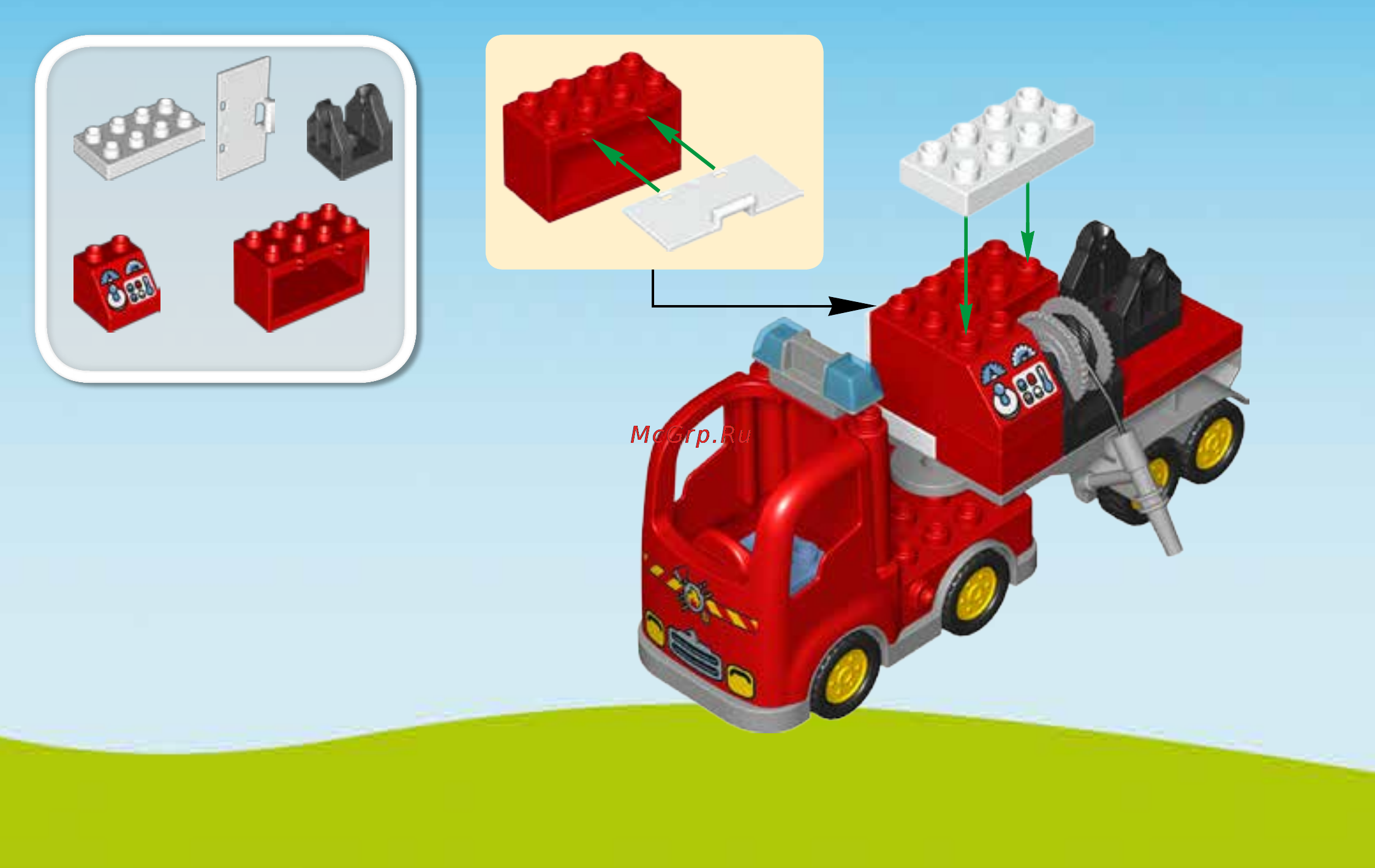 Lego duplo 10592 пожарная машина Инструкция по эксплуатации онлайн [6/12] 156471