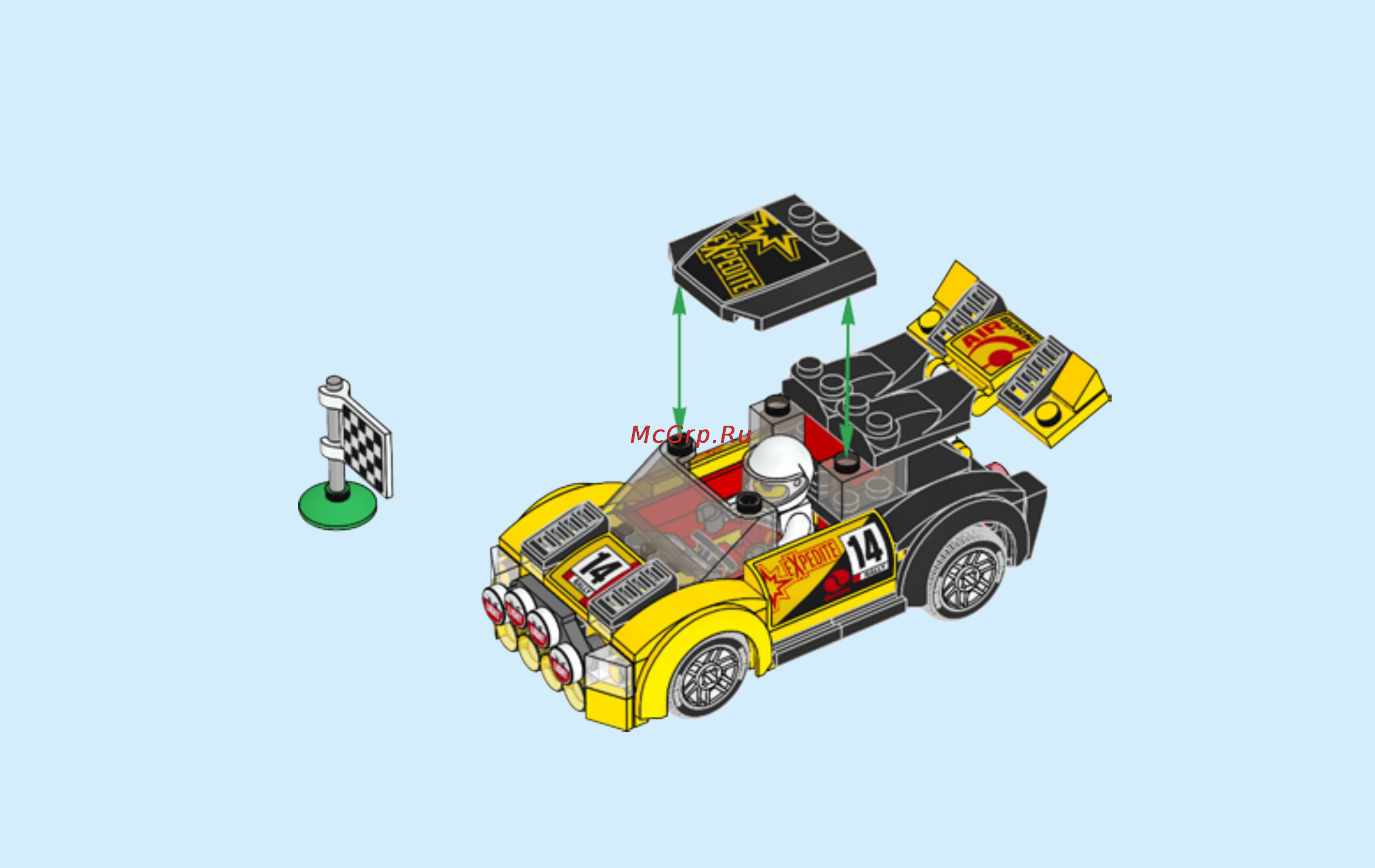 Lego city гоночный автомобиль Инструкция по эксплуатации онлайн [37/40] 156512