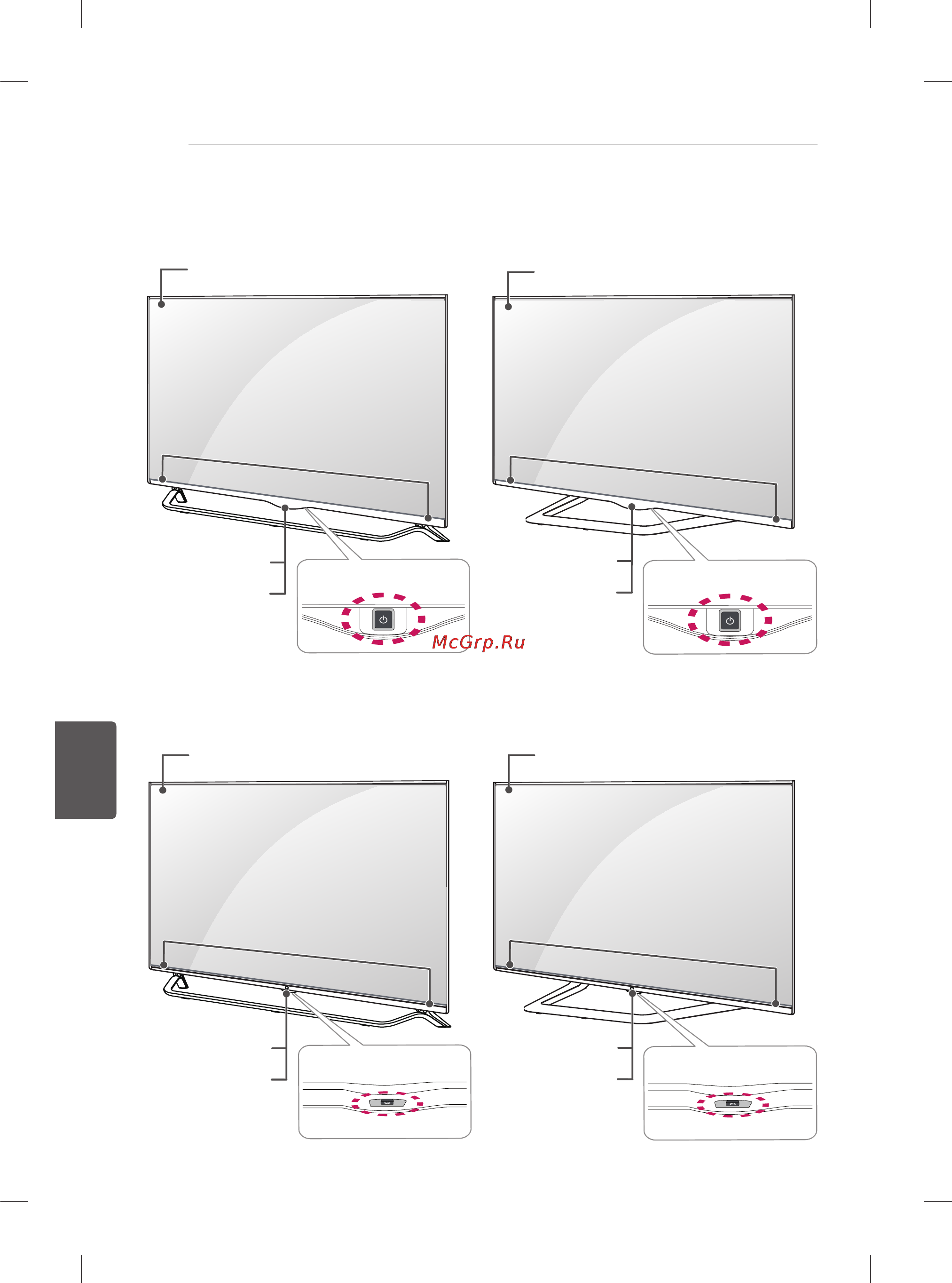 LG 60ub850v [248/380] Peças e botões