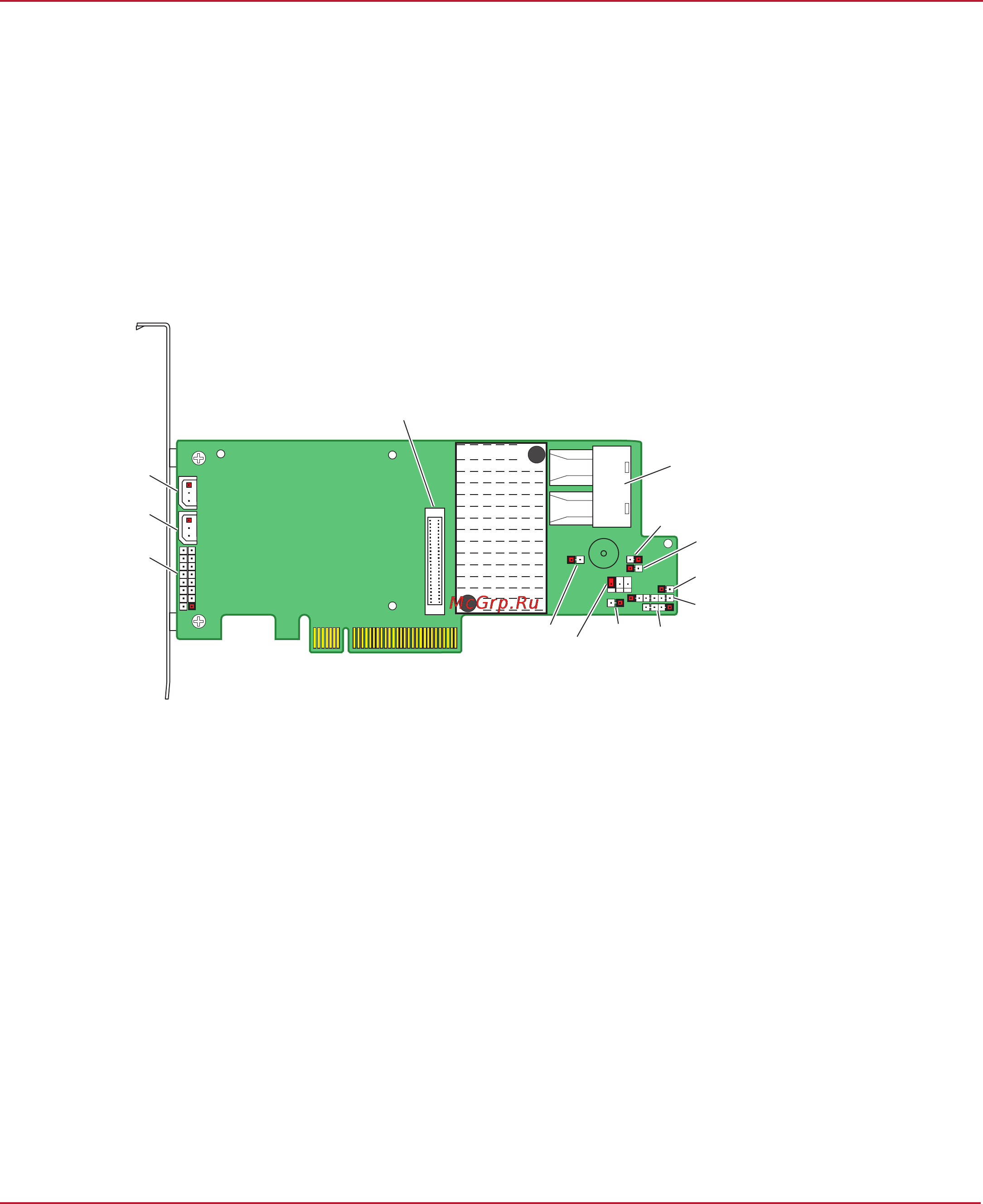 LSI Logic megaraid sas 9361-8i kit [25/45] Megaraid sas 9361 8i raid controller board layout and jumper and connector information