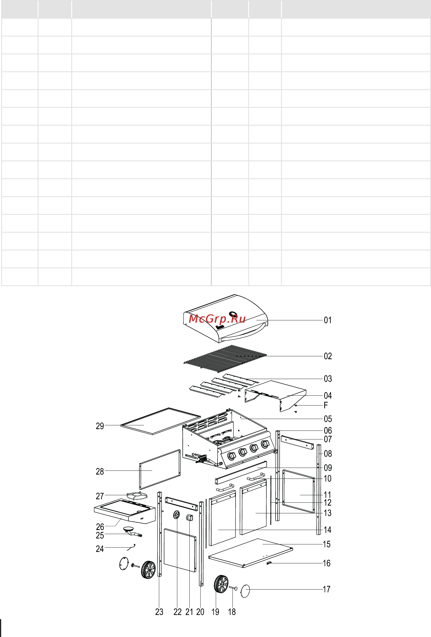 Landmann 12754 [4/32] Exploded view