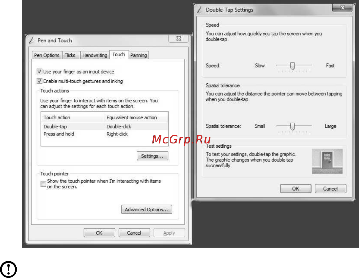 Lenovo ideacentre b550, 57-318881 [24/67] Attentions when using the touch screen
