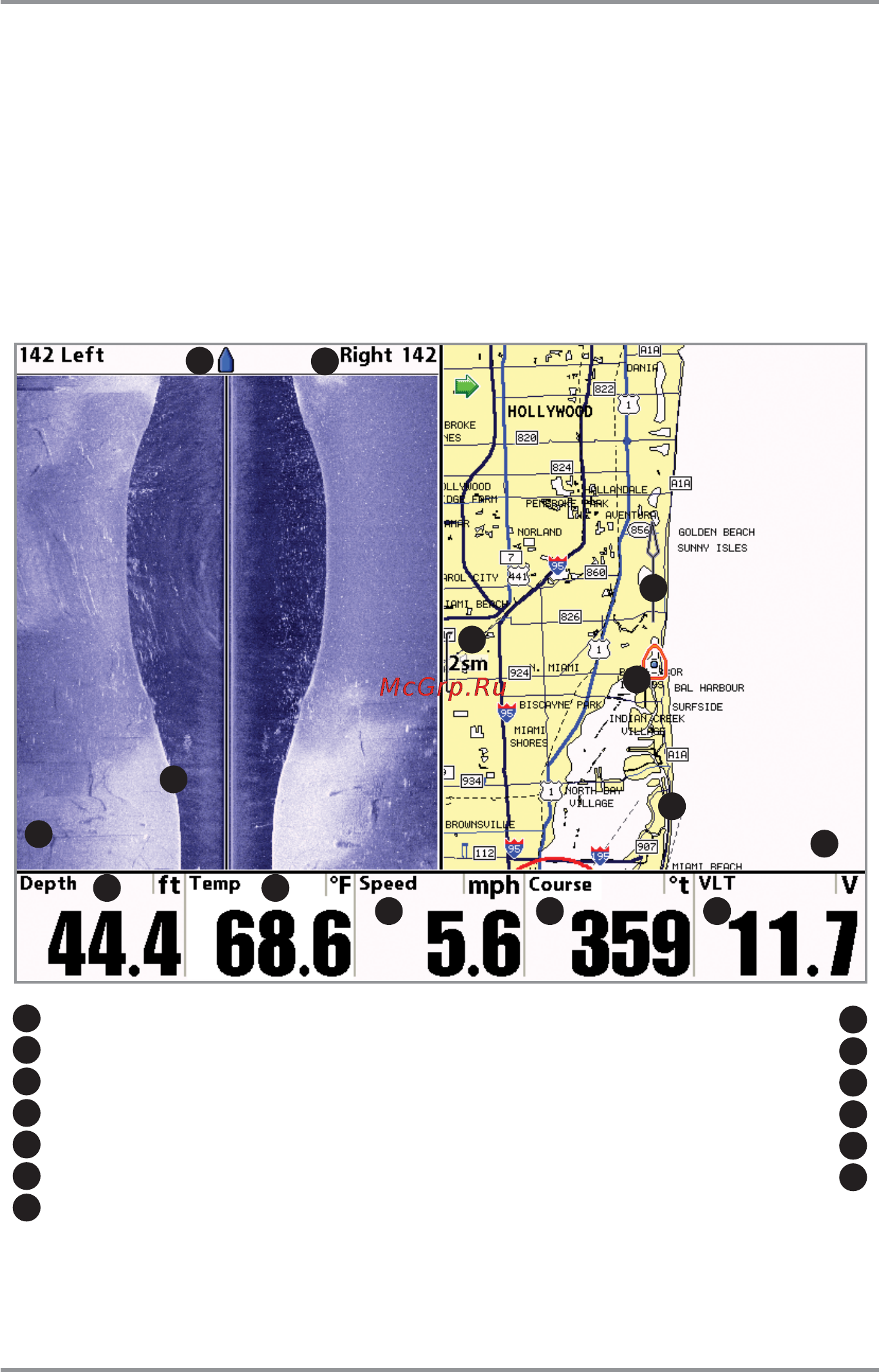 Humminbird 1197c SI Combo [101/199] Chart side combo view