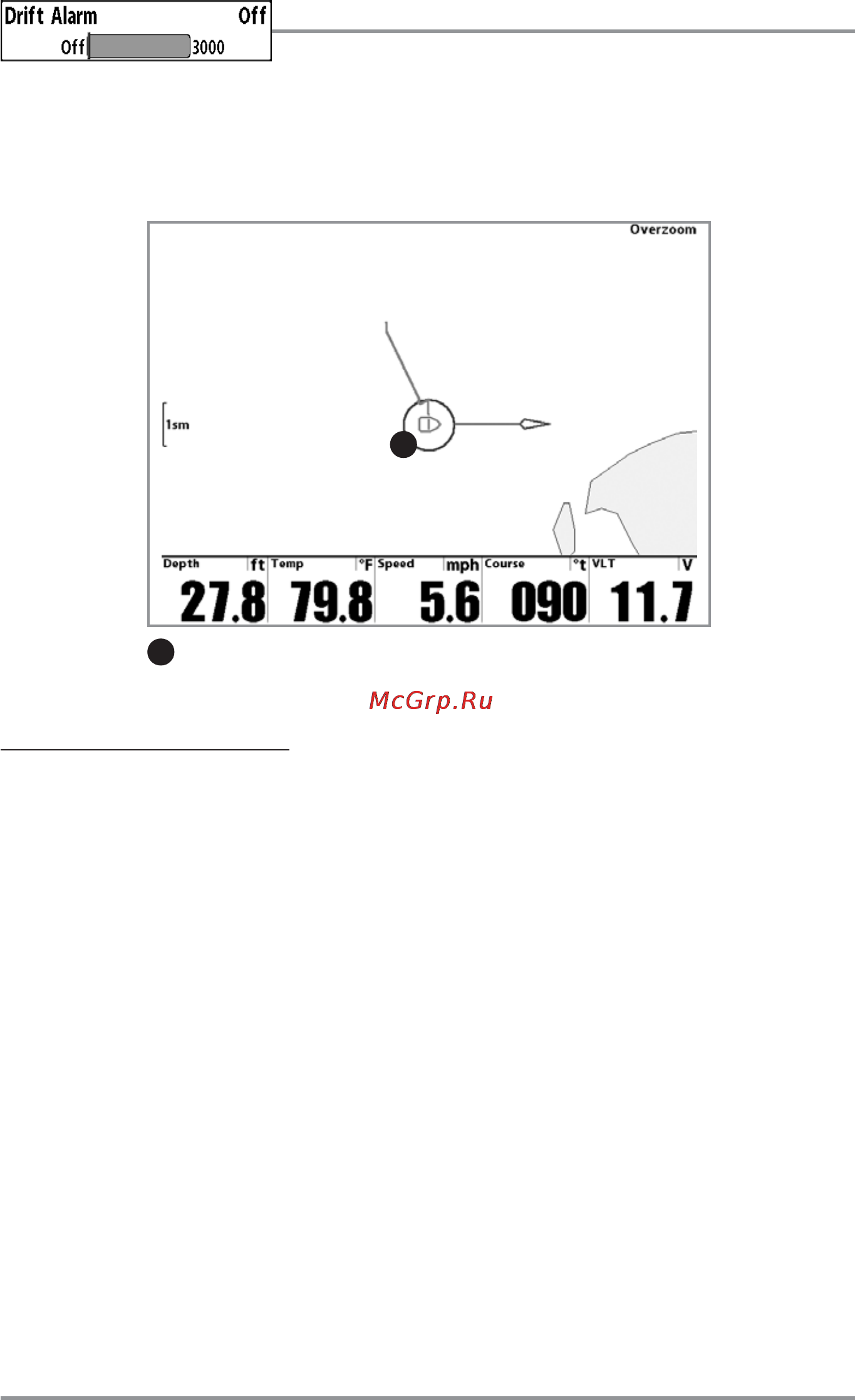Humminbird 1197c SI Combo [165/199] Drift alarm