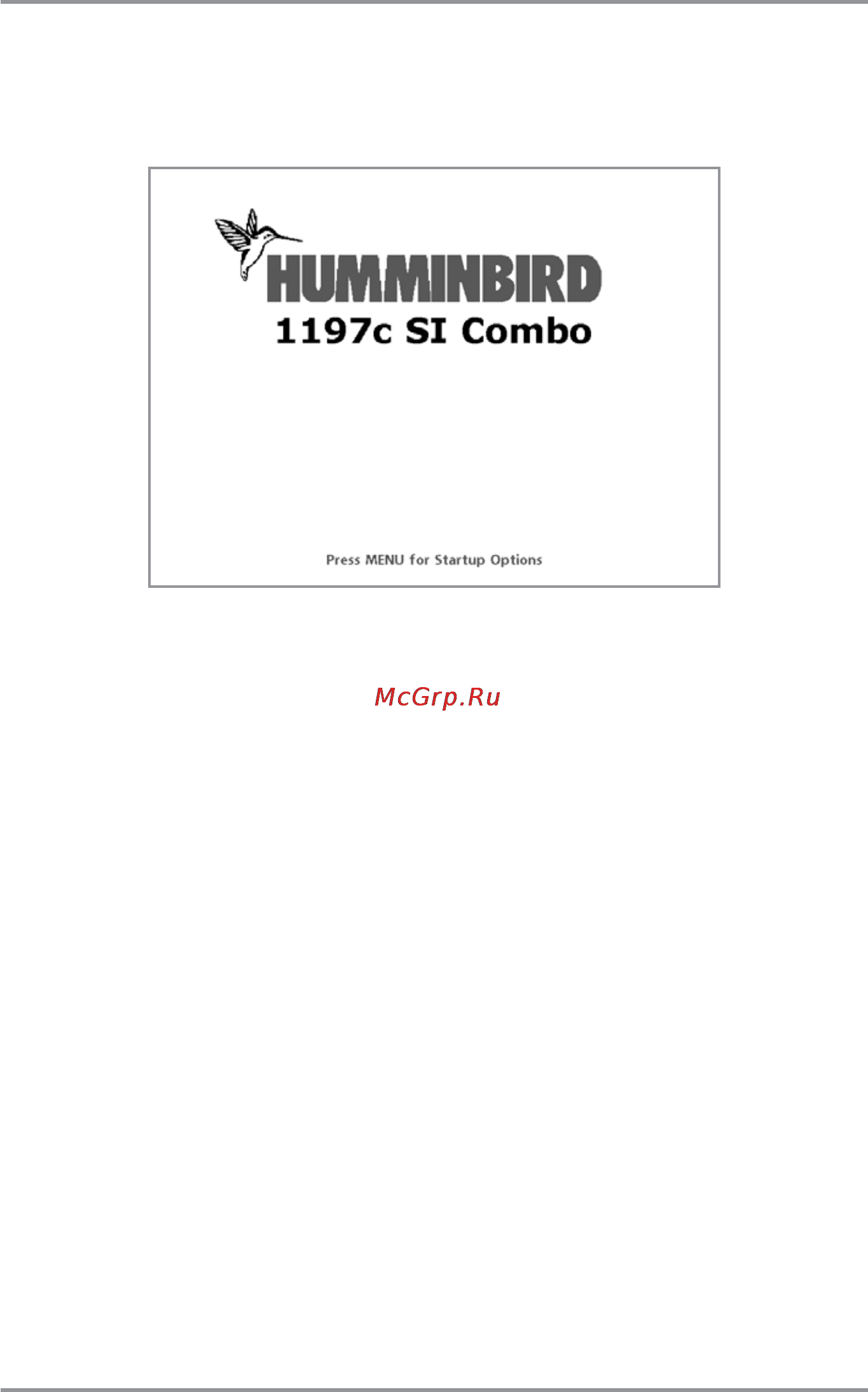 Humminbird 1197c SI Combo [56/199] Powering up the control head