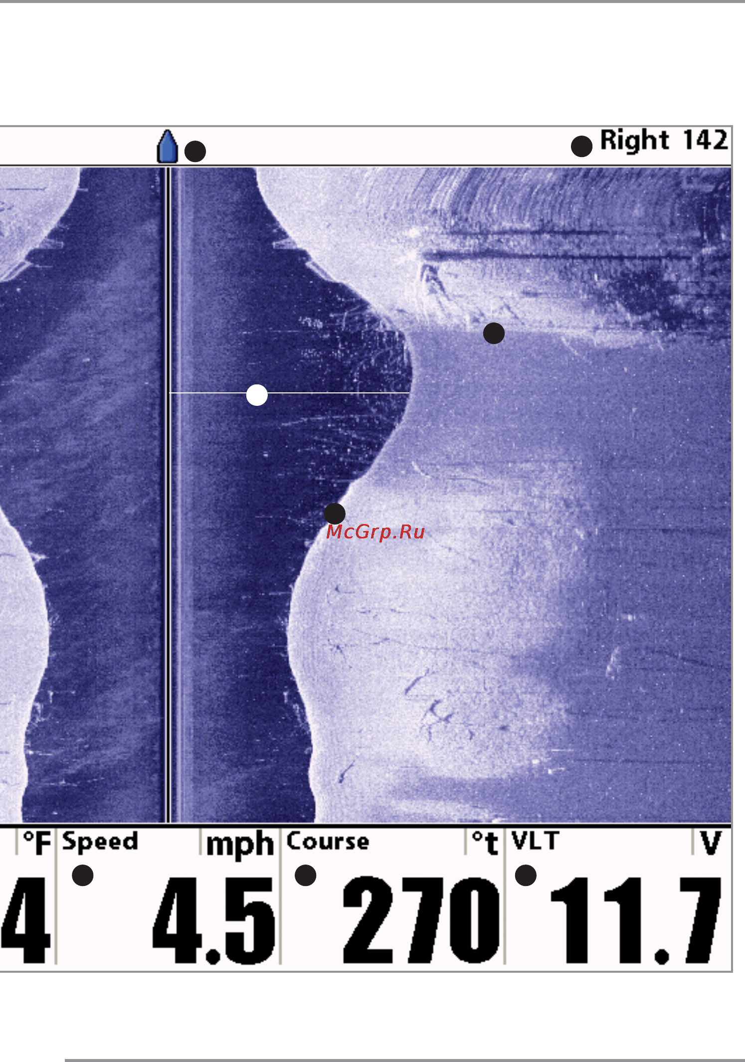 Humminbird 1197c SI Combo [64/199] Bottom contour and structure for side imaging the bottom composition determines the intensity of the their relative density upward slopes that face the transducer reflect sonar better than downward slopes imaging display that allow for accurate interpretation of bottom contour and structure including the