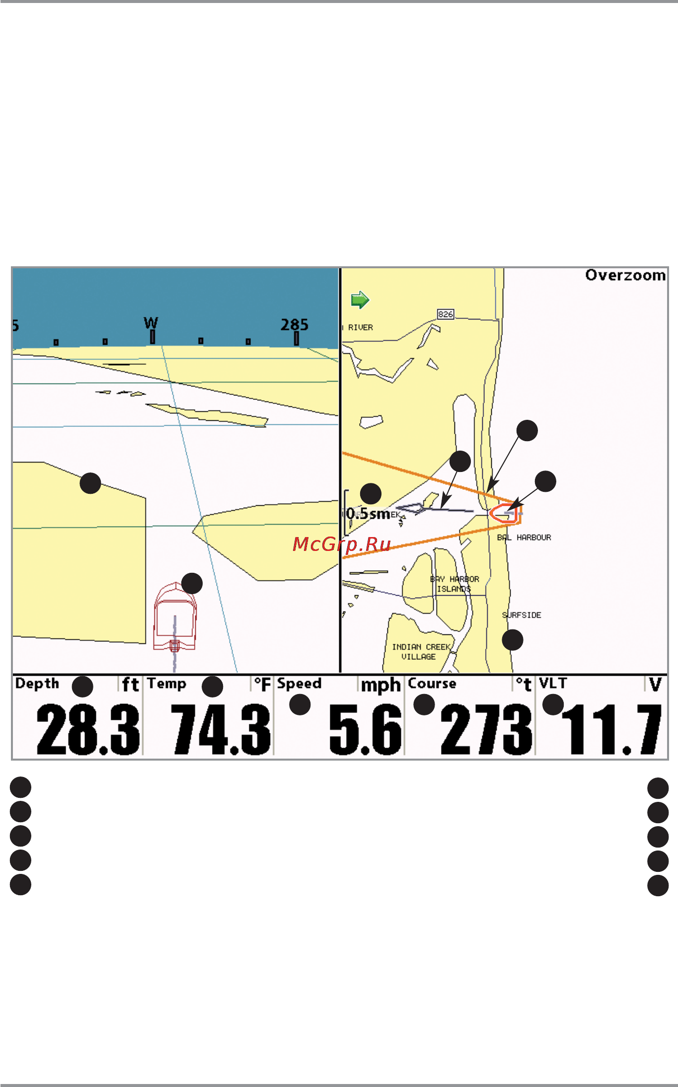 Humminbird 1197c SI Combo [93/199] Chart bird s eye combo view