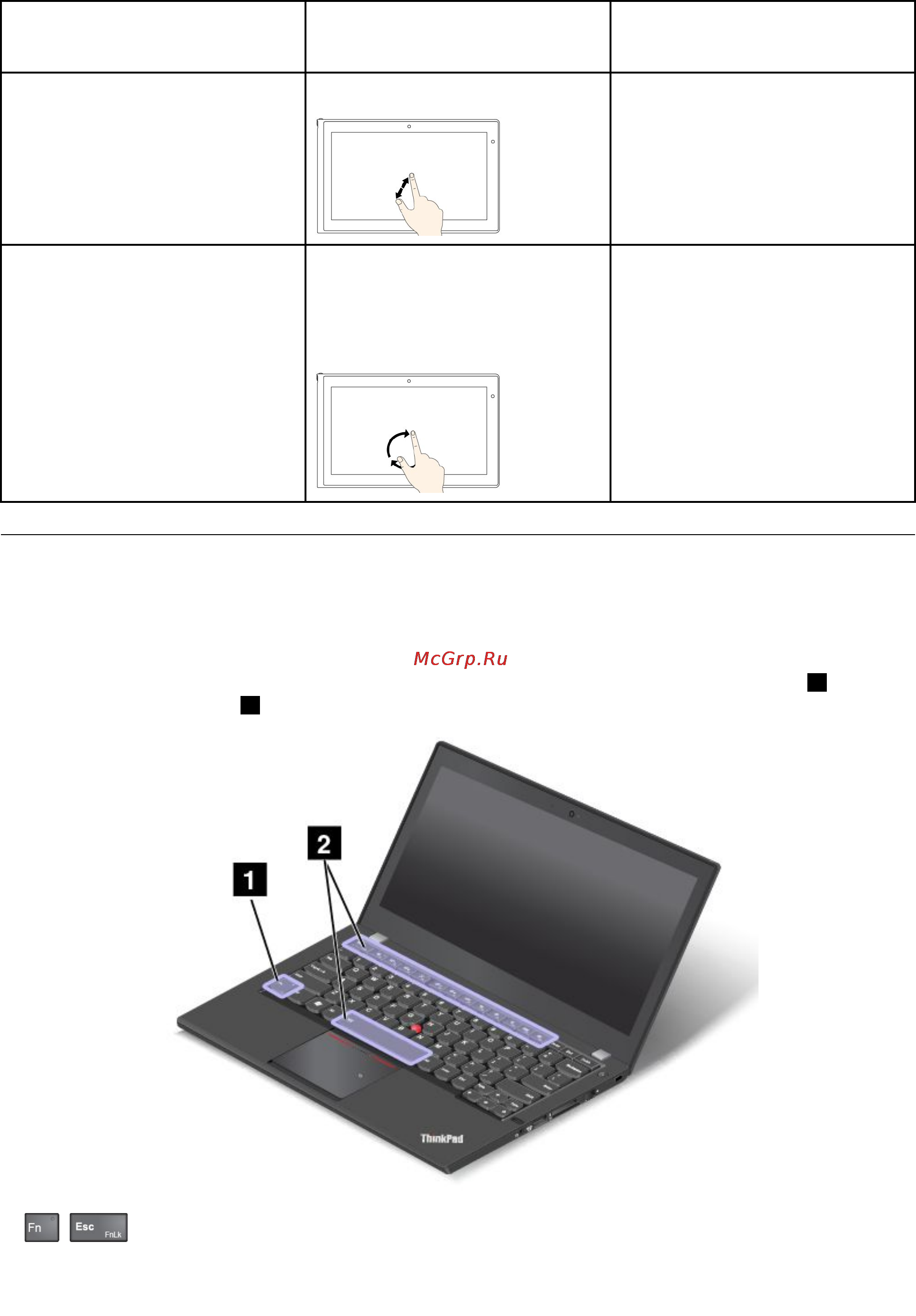 Lenovo thinkpad x240, 20ala008rt [42/183] Функциональные клавиши и сочетания клавиш
