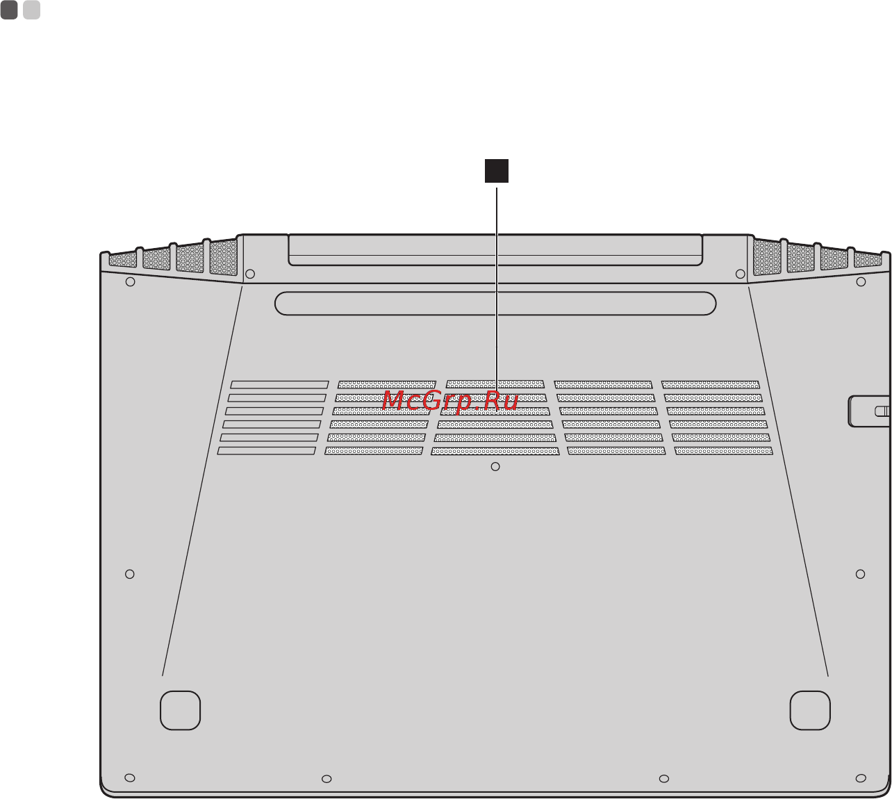 Lenovo ideapad y5070, 59-442033 [22/39] Вид снизу
