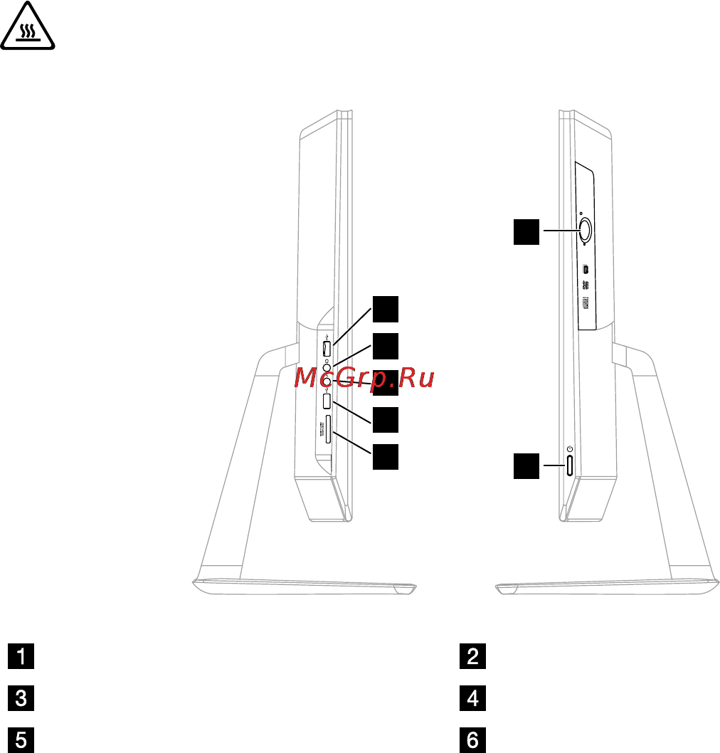 Lenovo ideacentre c360, 57-326450 [8/61] Left and right views of the computer
