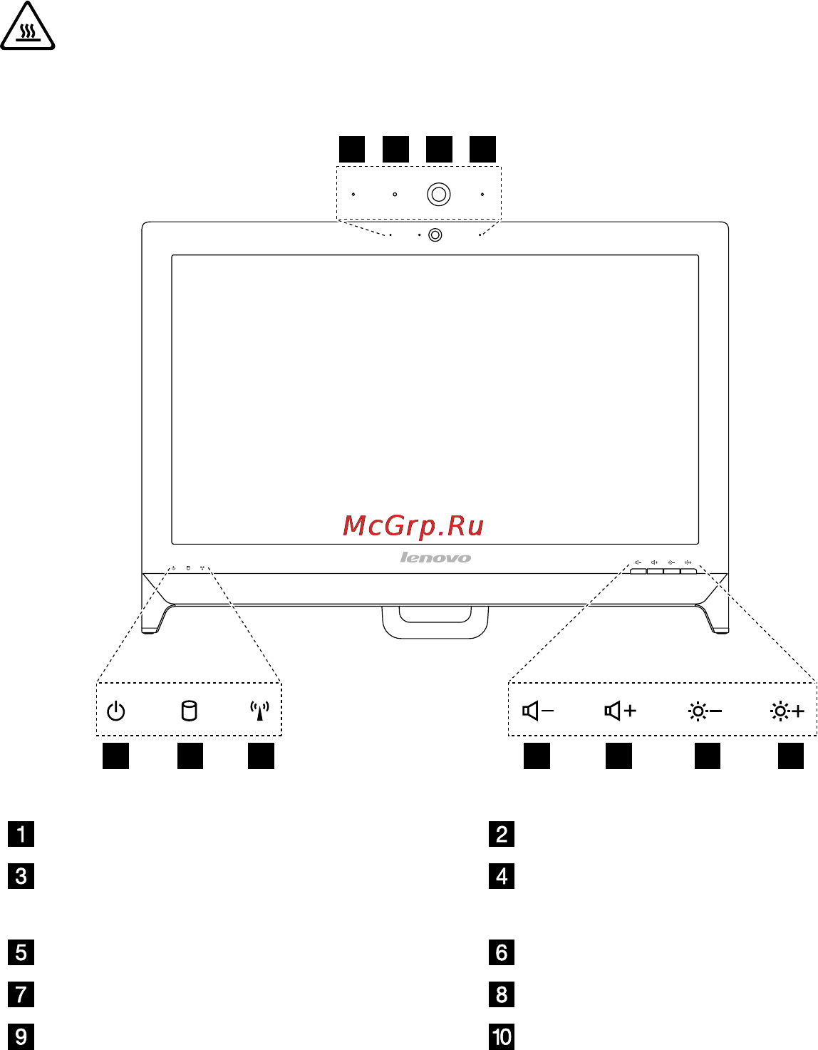 Lenovo ideacentre c260, 57-331759 [7/47] Вид компьютера спереди