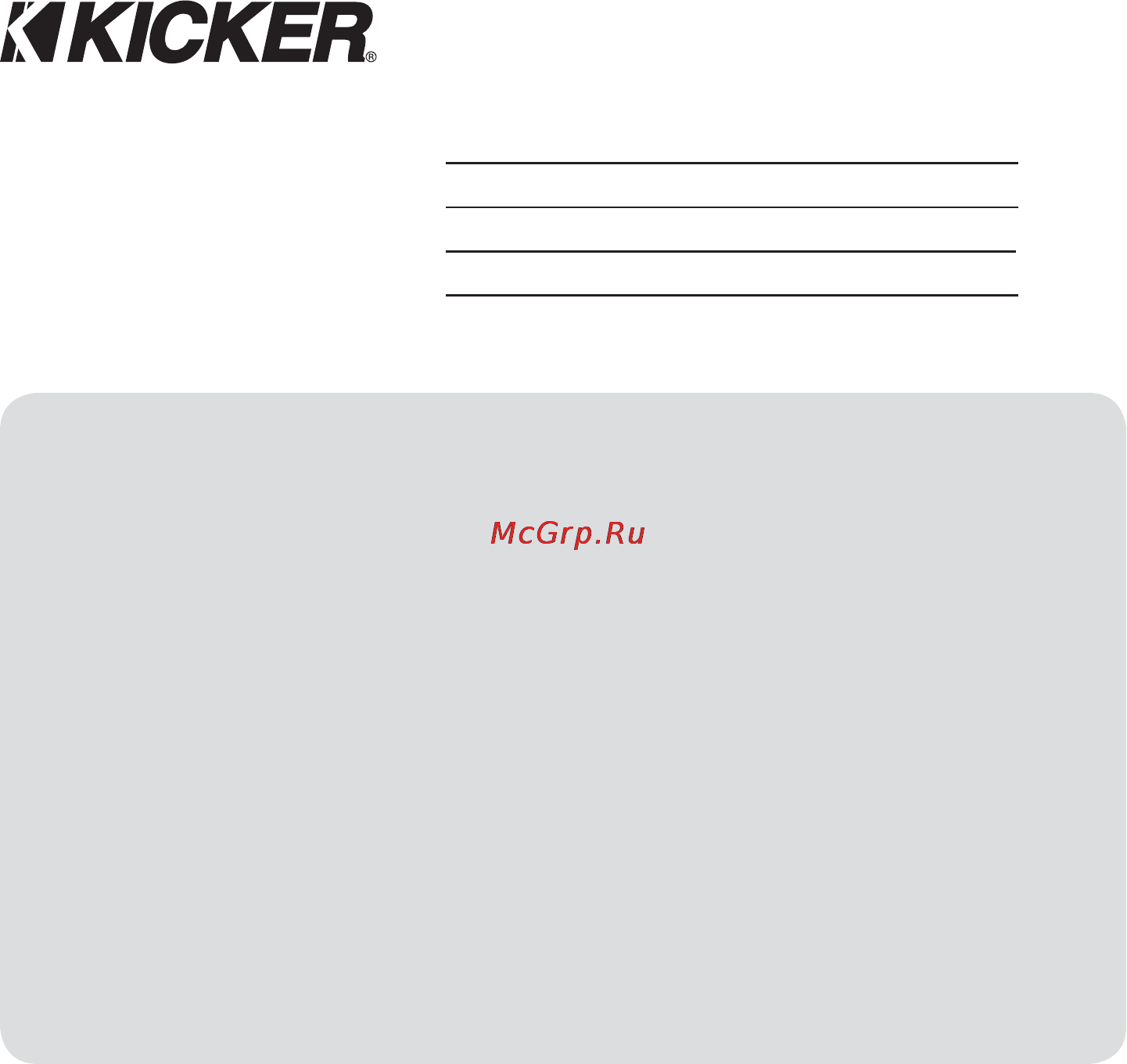 Kicker ZXM350.4 [2/9] Zxm amplifiers