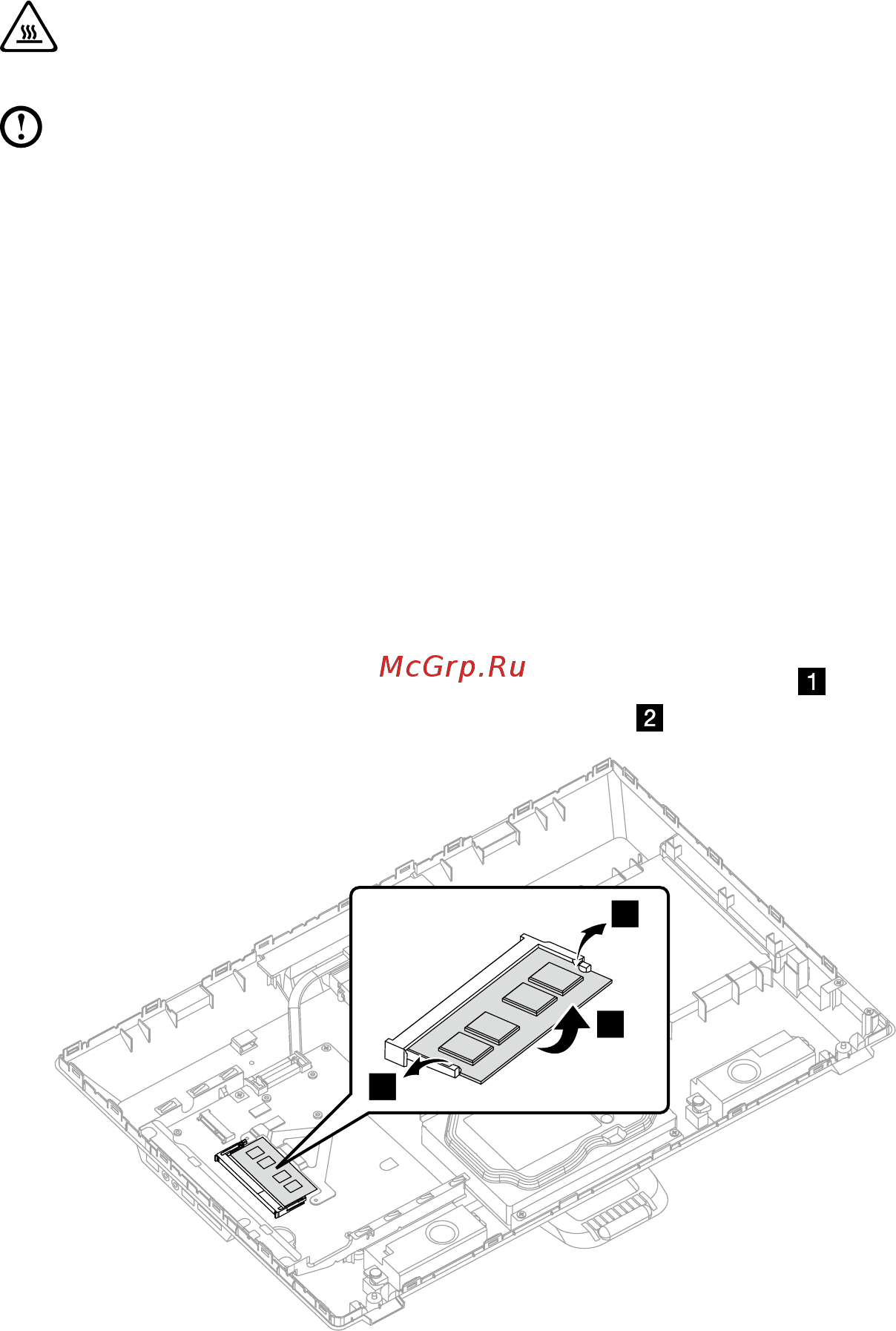 Lenovo thinkcentre s20-00, f0ay007ark [49/59] Замена модуля памяти