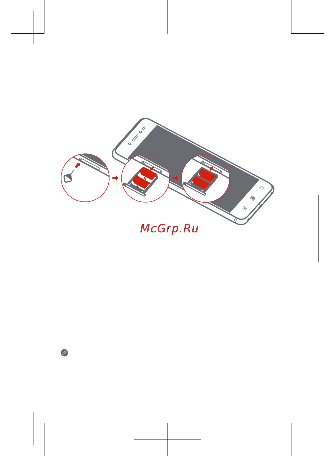 Lenovo s90-a lte dual sim [3/12] Installing the micro sim card