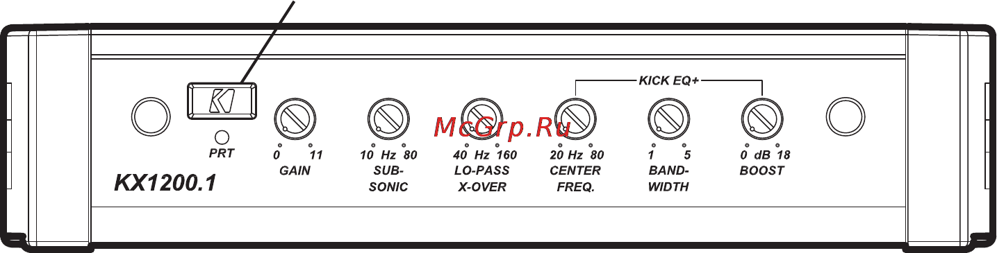 Kicker KX1200.1 [5/8] Управление