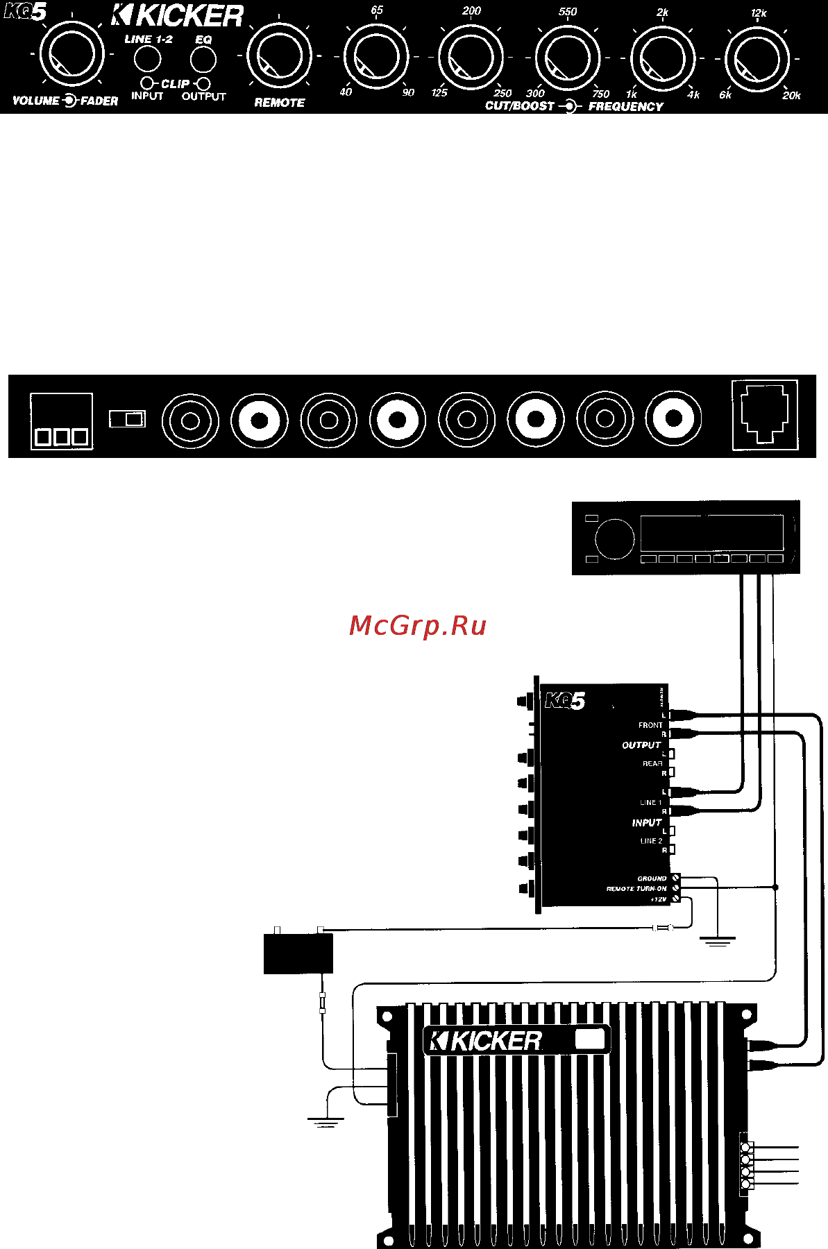 Kicker KQ5 [2/8] Подключение