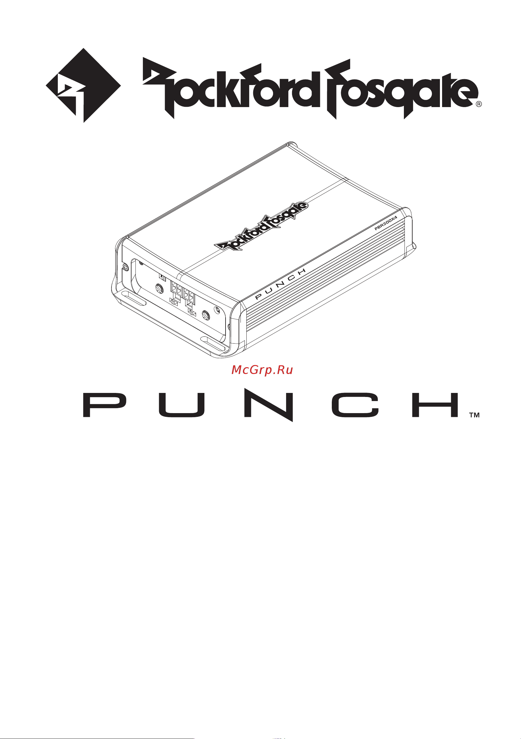 Rockford Fosgate PBR300X1 Инструкция по эксплуатации онлайн