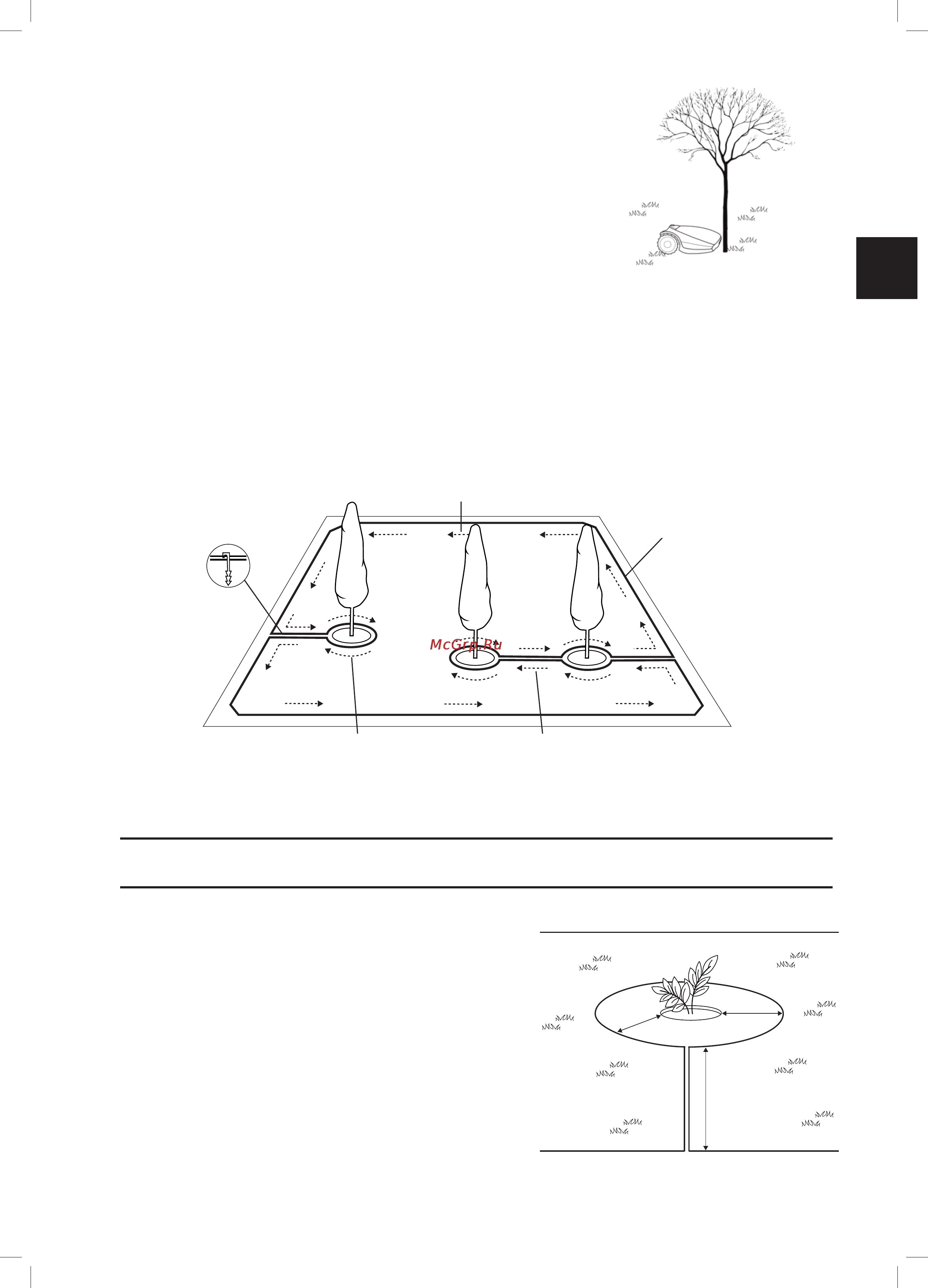 Robomow MS1800 [20/58] Perimeter wire within the working area