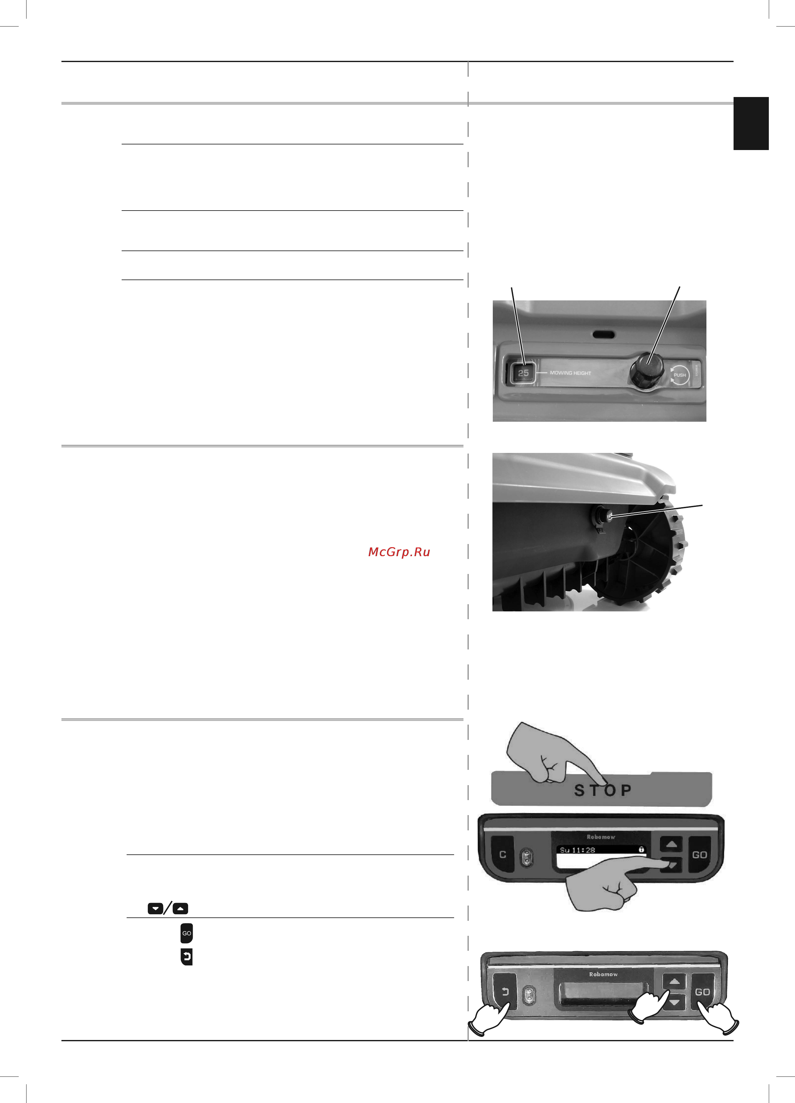 Robomow TS1000 [28/62] Chapter 3 preparing robomow