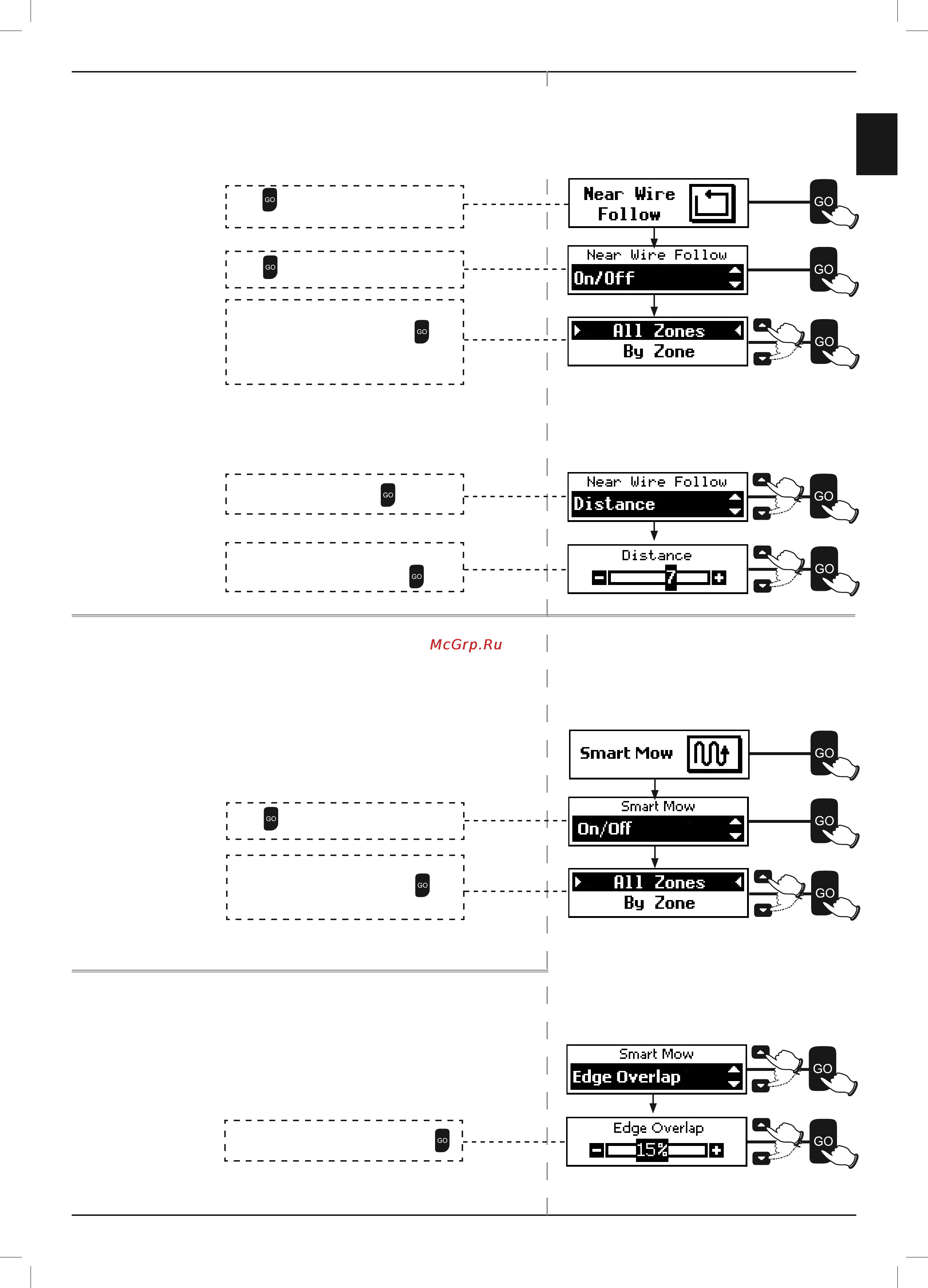 Robomow RS 635 [40/62] Near wire follow