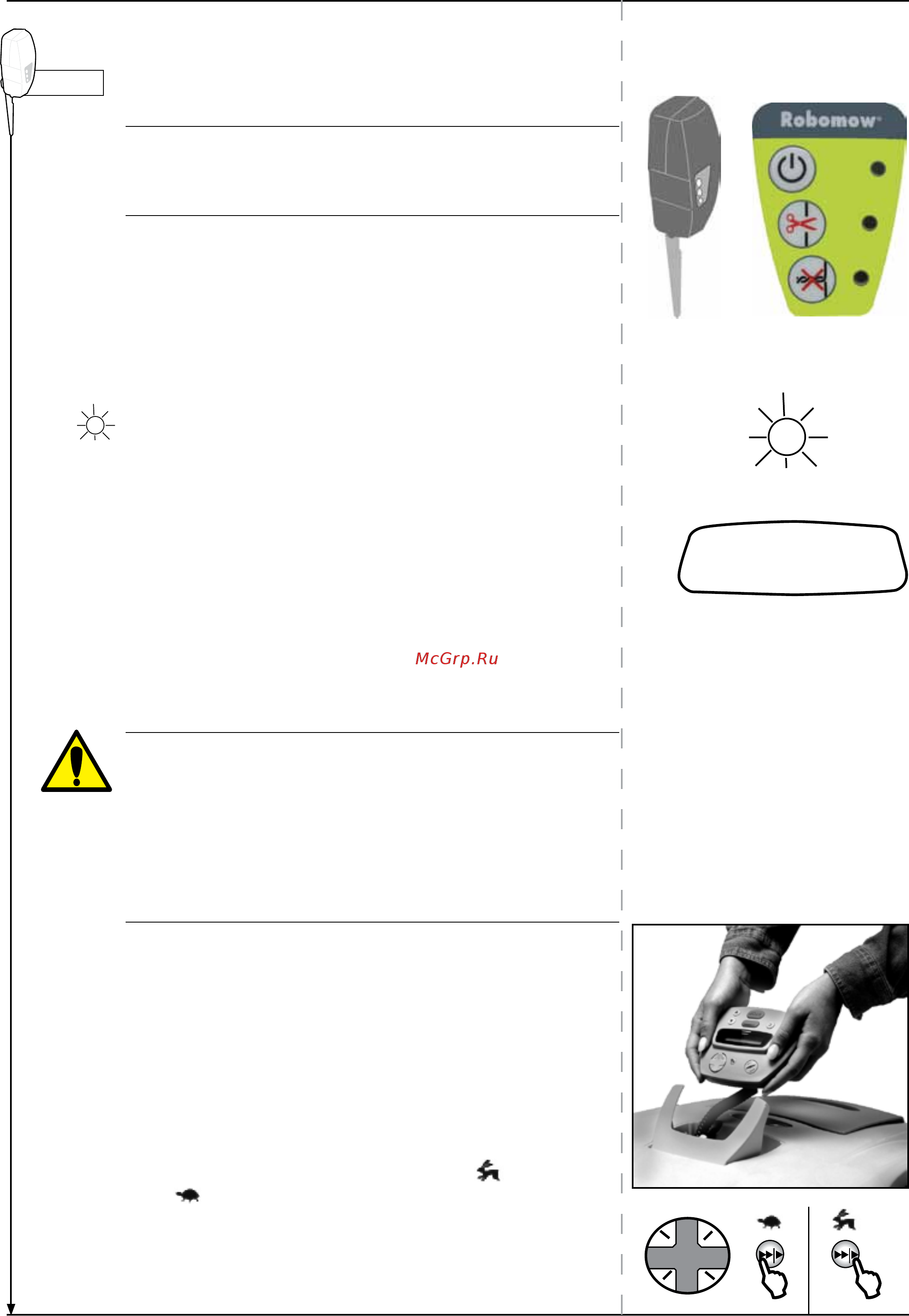 Robomow RL555 [39/84] Activating the perimeter switch non base zone