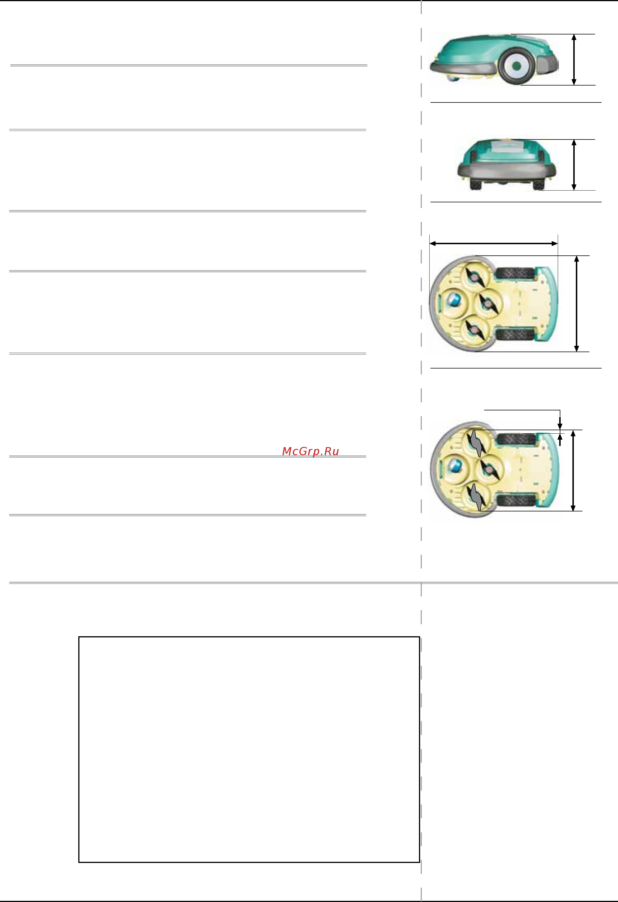 Robomow RL855 [71/84] Chapter 9 specifications