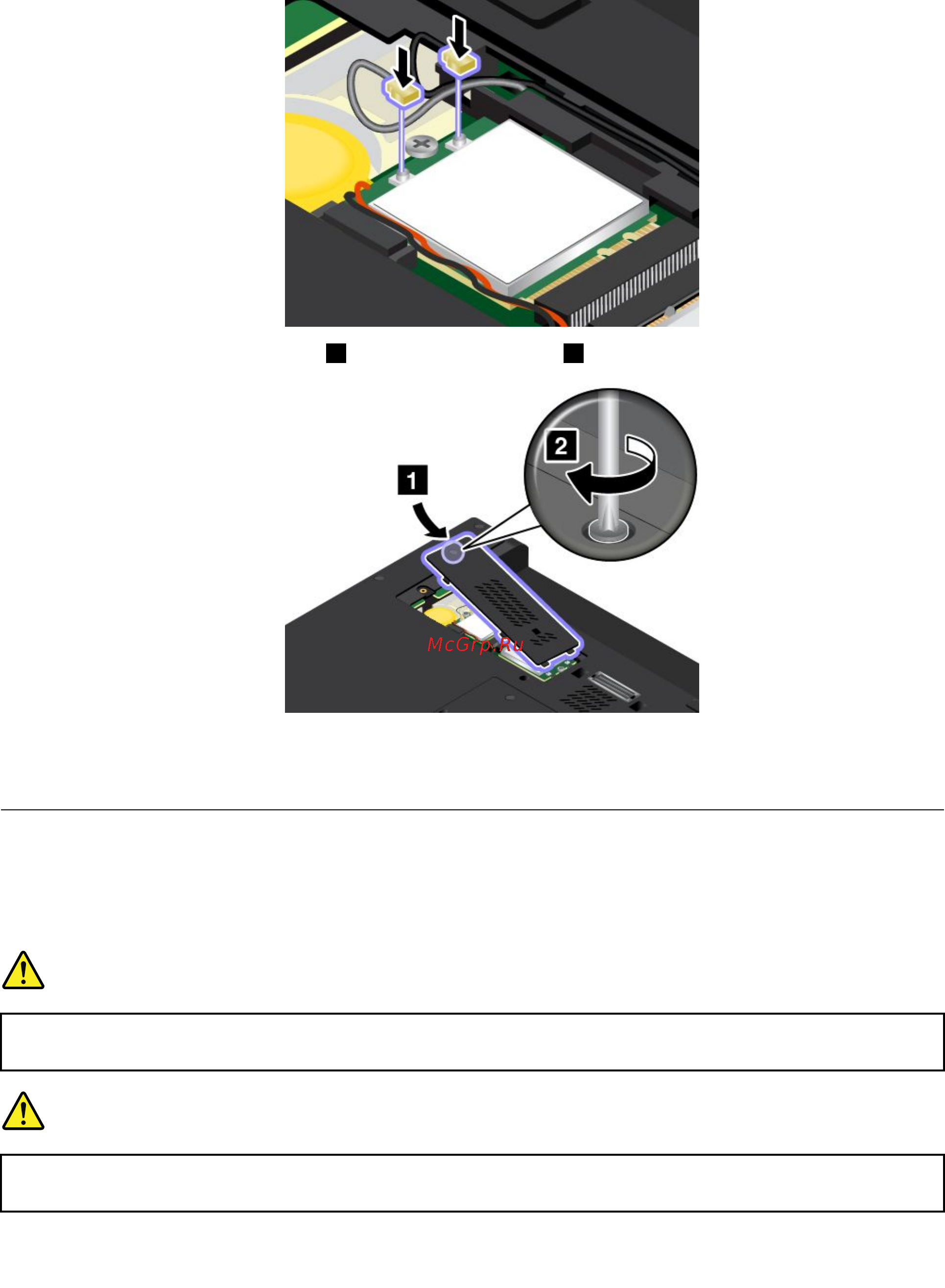 Lenovo thinkpad t540p, 20be0098rt [95/182] Replacing a wireless wan card