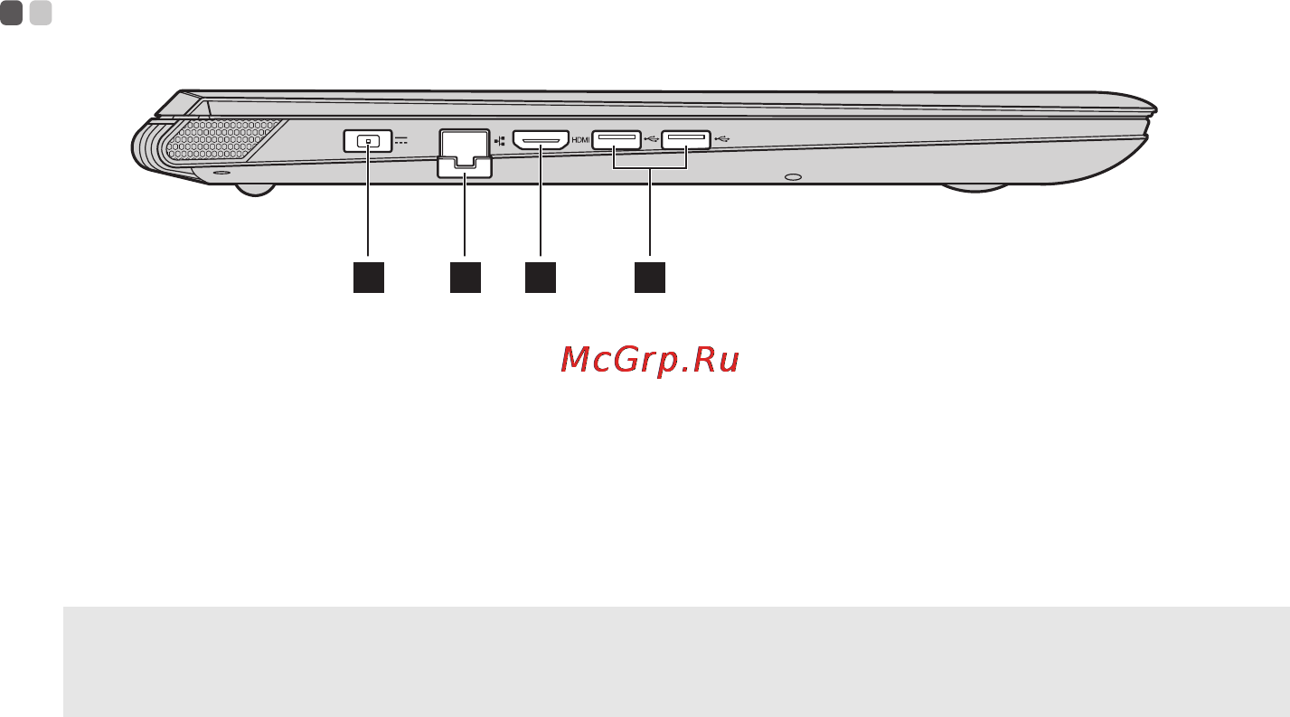 Lenovo ideapad y7070, 80du005brk [9/33] Вид слева