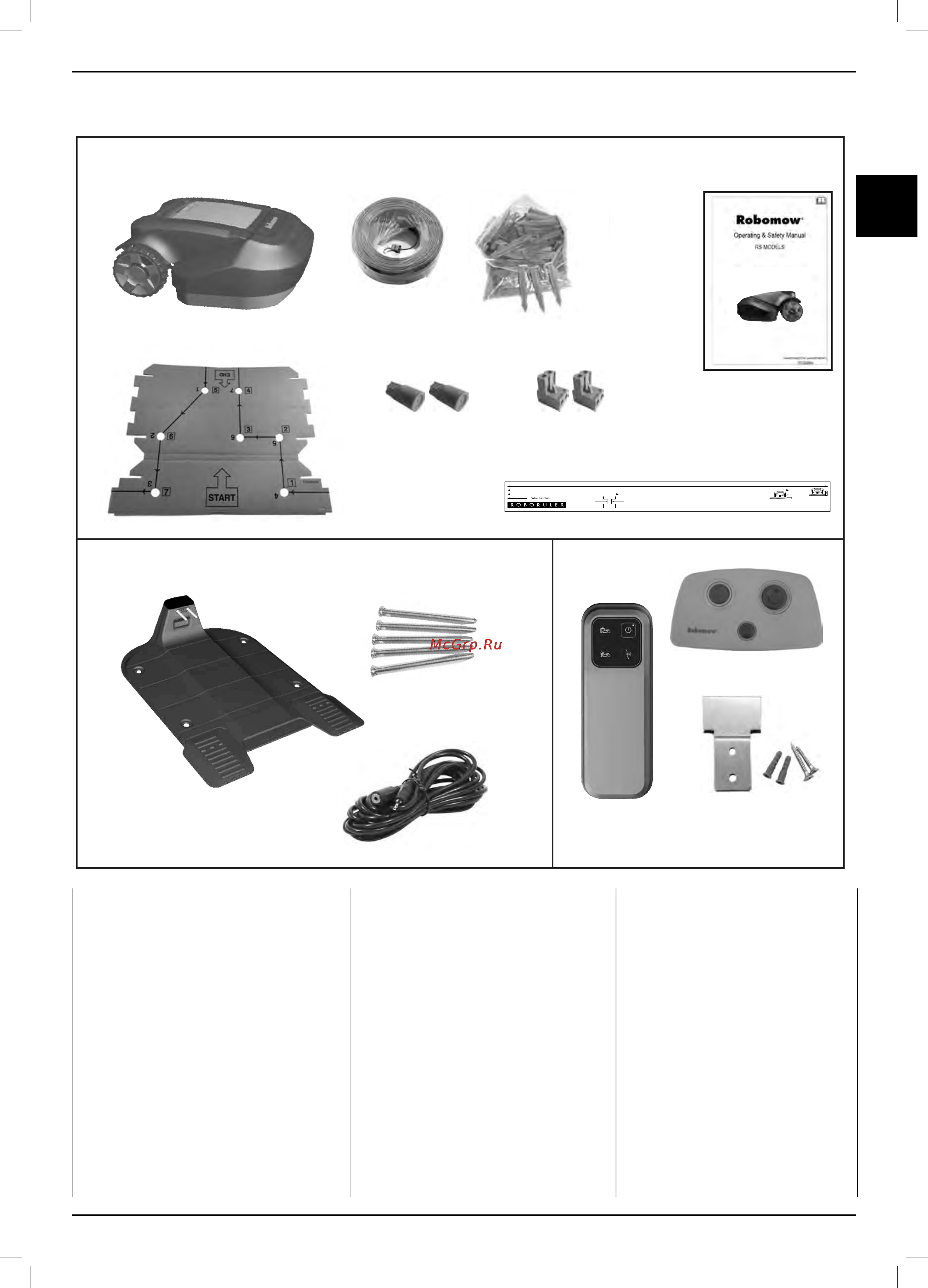 Robomow RS630 [7/56] What s in the box