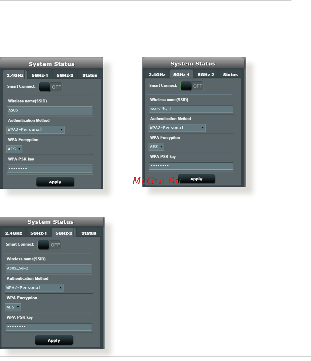 Asus rt-ac5300 [21/142] Setting up the wireless security settings