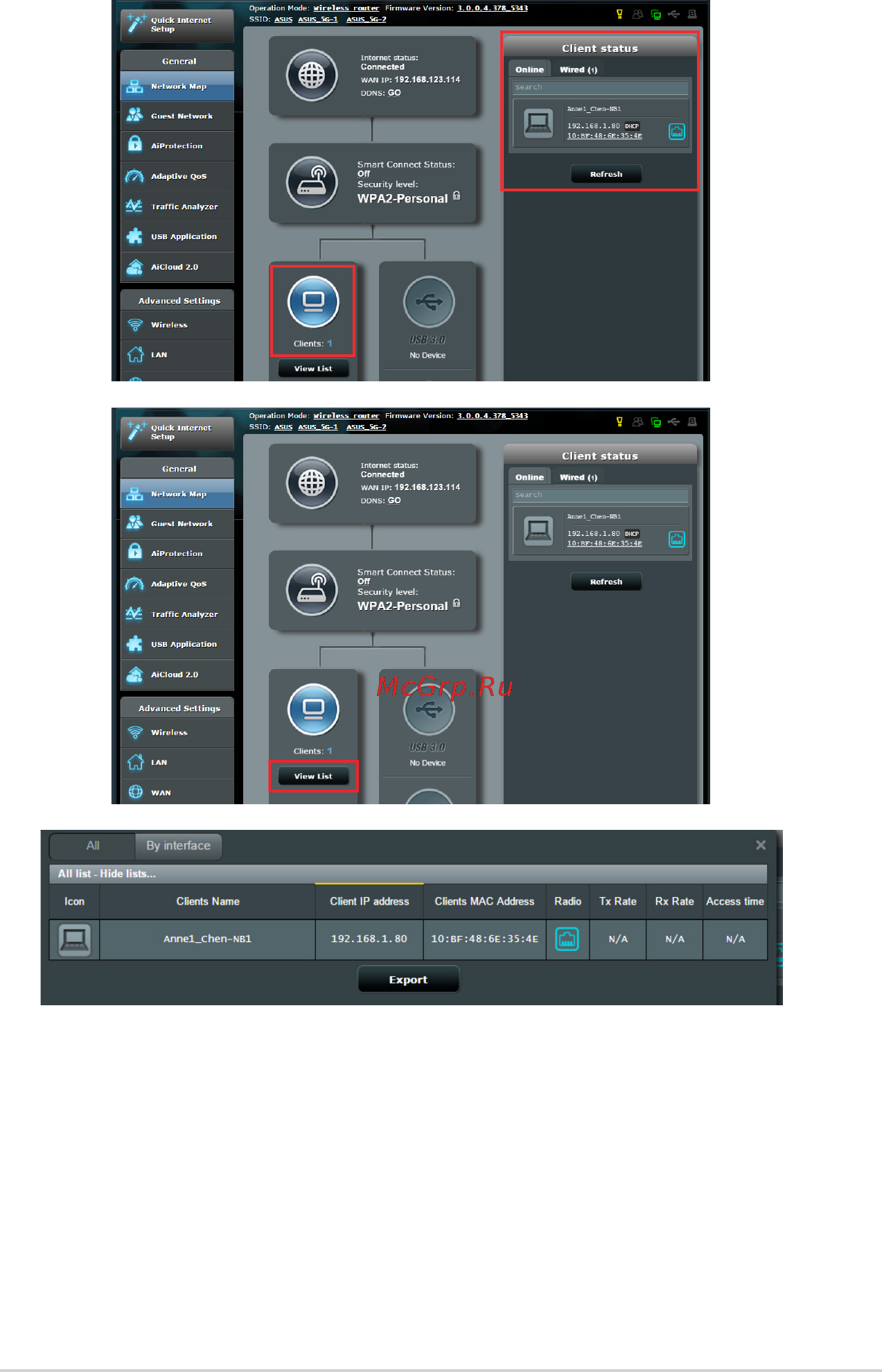 Asus rt-ac5300 [23/142] Managing your network clients