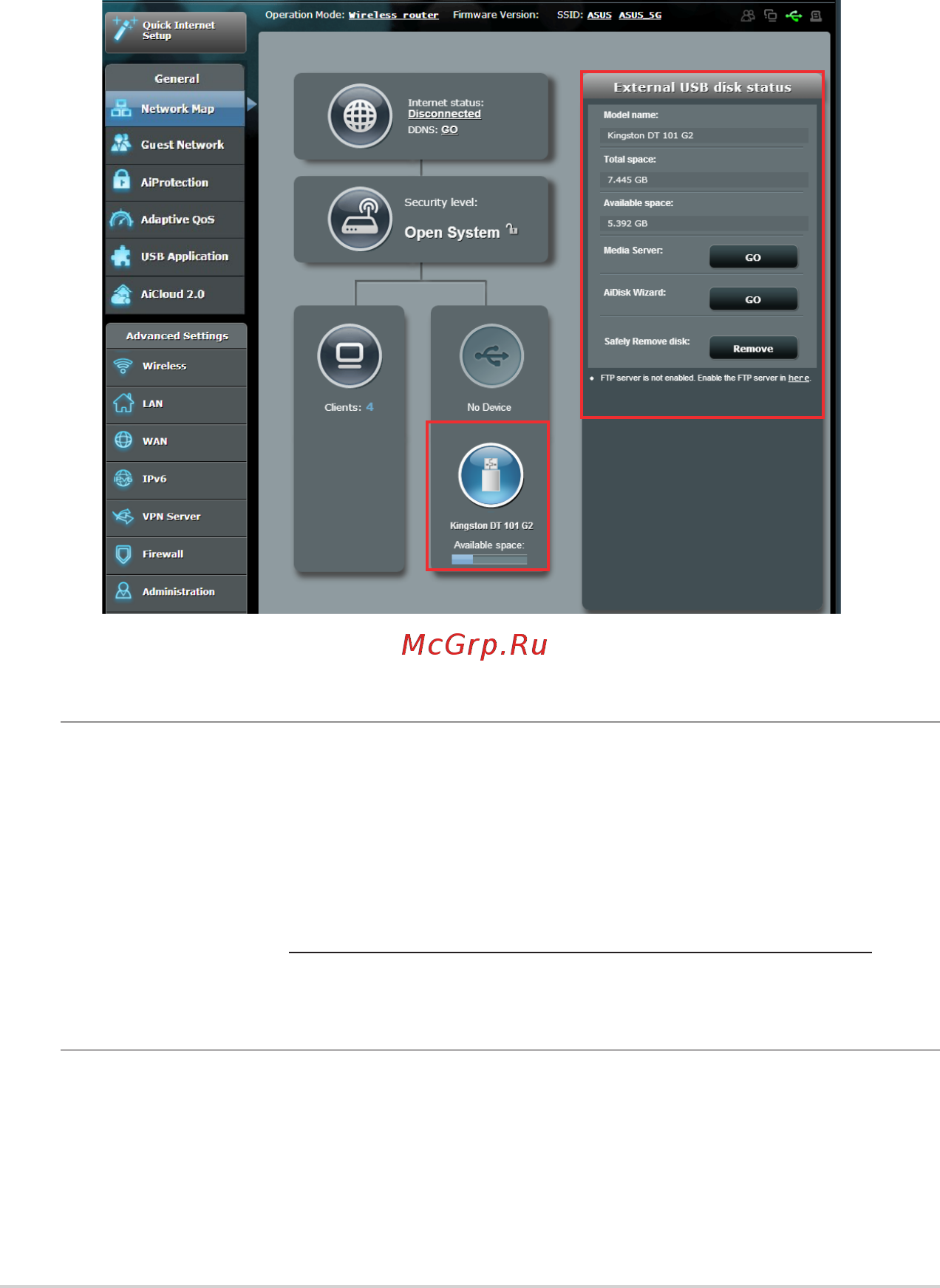 Asus rt-ac5300 [24/142] Monitoring your usb device