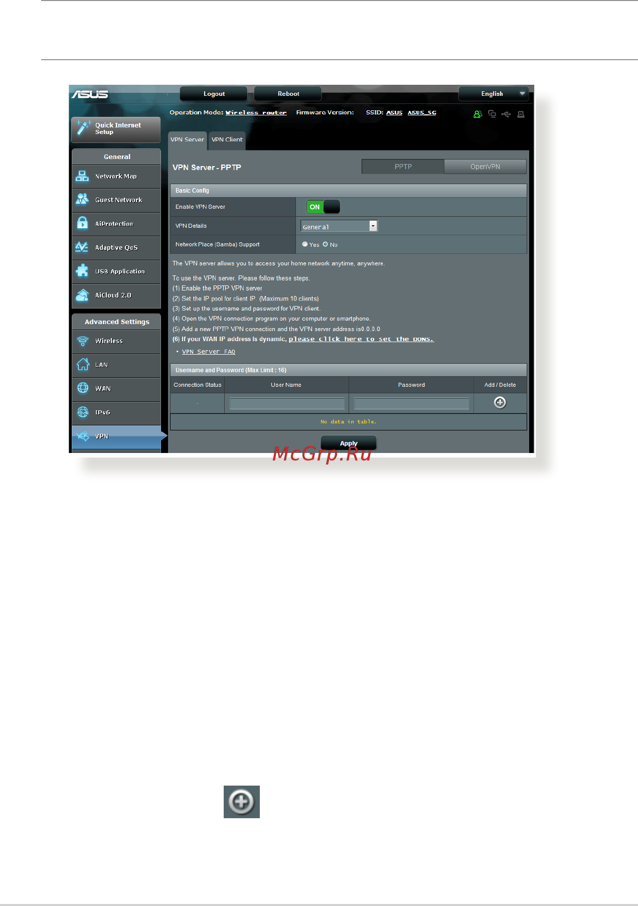 Asus rt-ac5300 [84/142] Vpn server