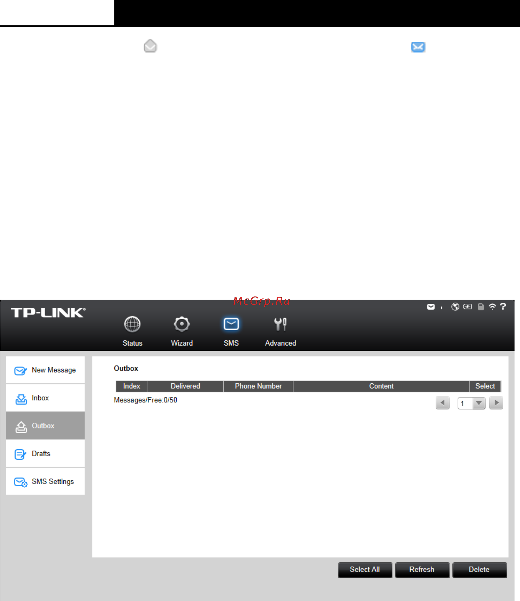 Tp-Link M5250 V1 [21/49] Outbox исходящие
