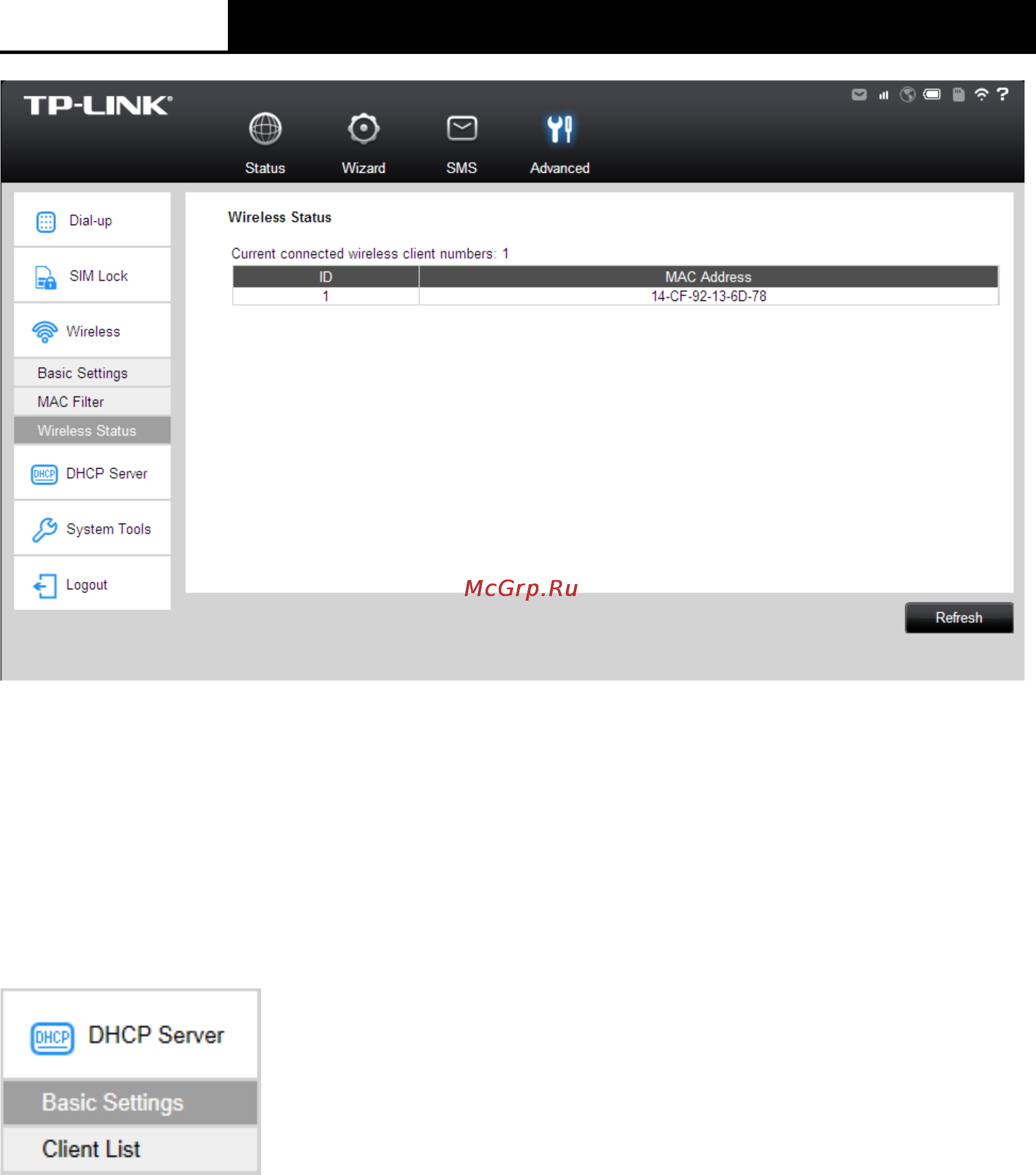 Tp-Link M5250 V1 [34/49] Dhcp server dhcp сервер