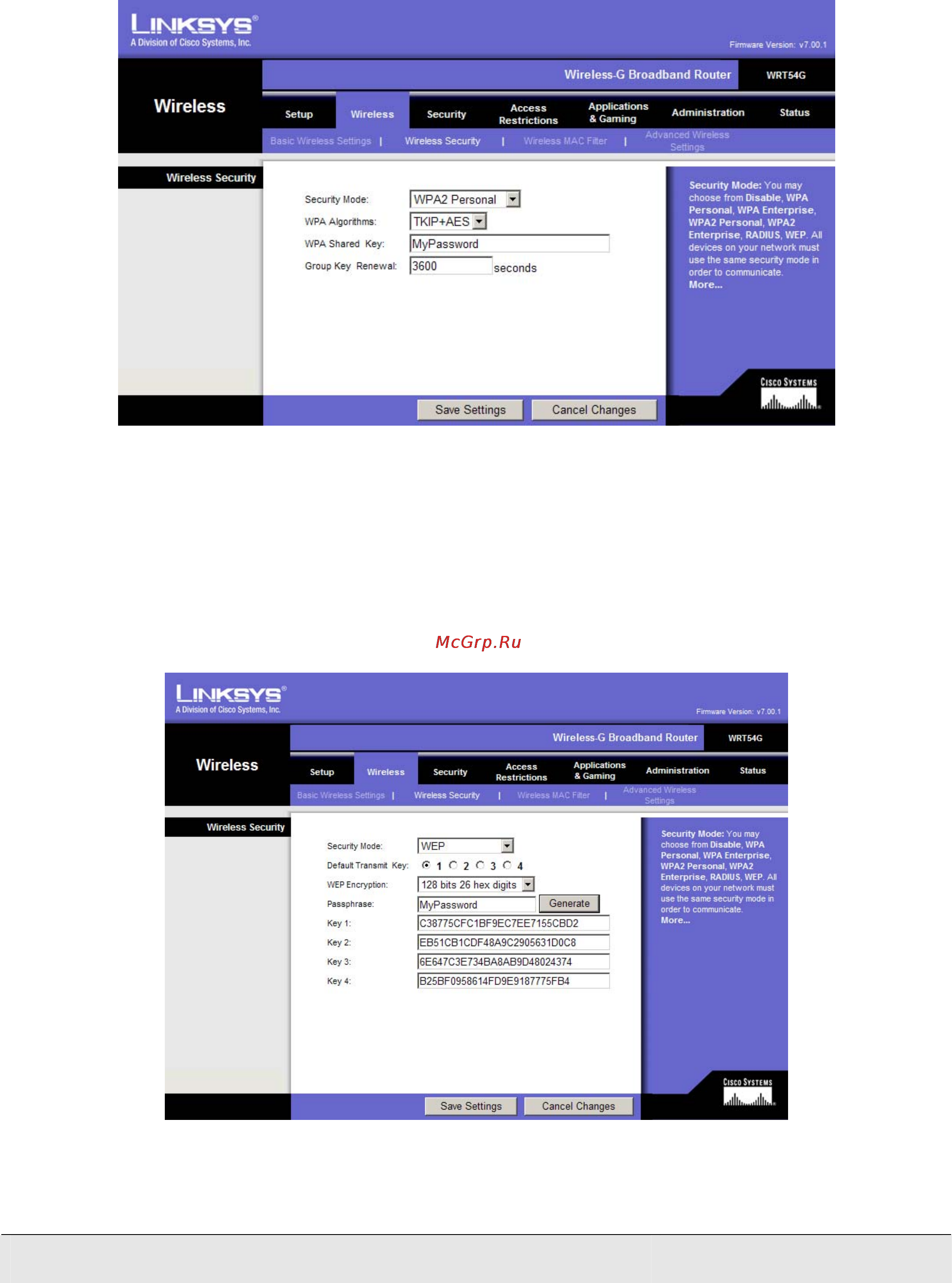 Linksys WRT54GL Краткое руководство по настройке онлайн [7/16] 46199