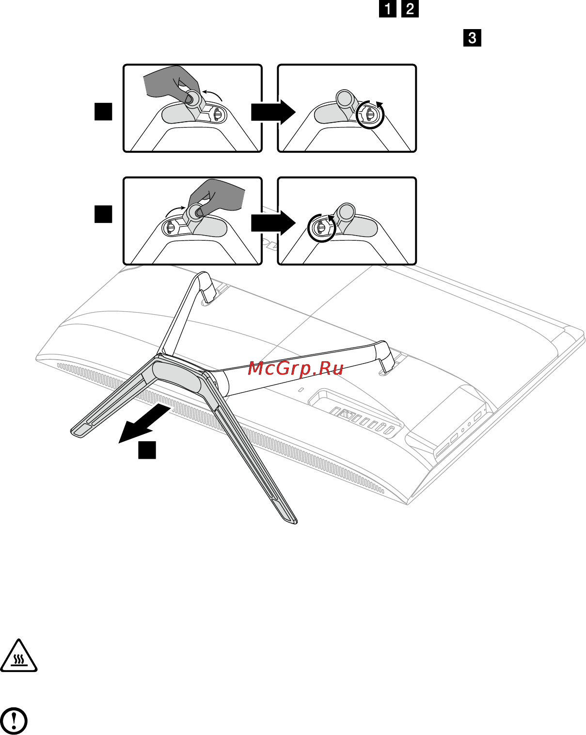 Lenovo ideacentre c40-30, f0b400grrk [49/59] Removing the foot cover