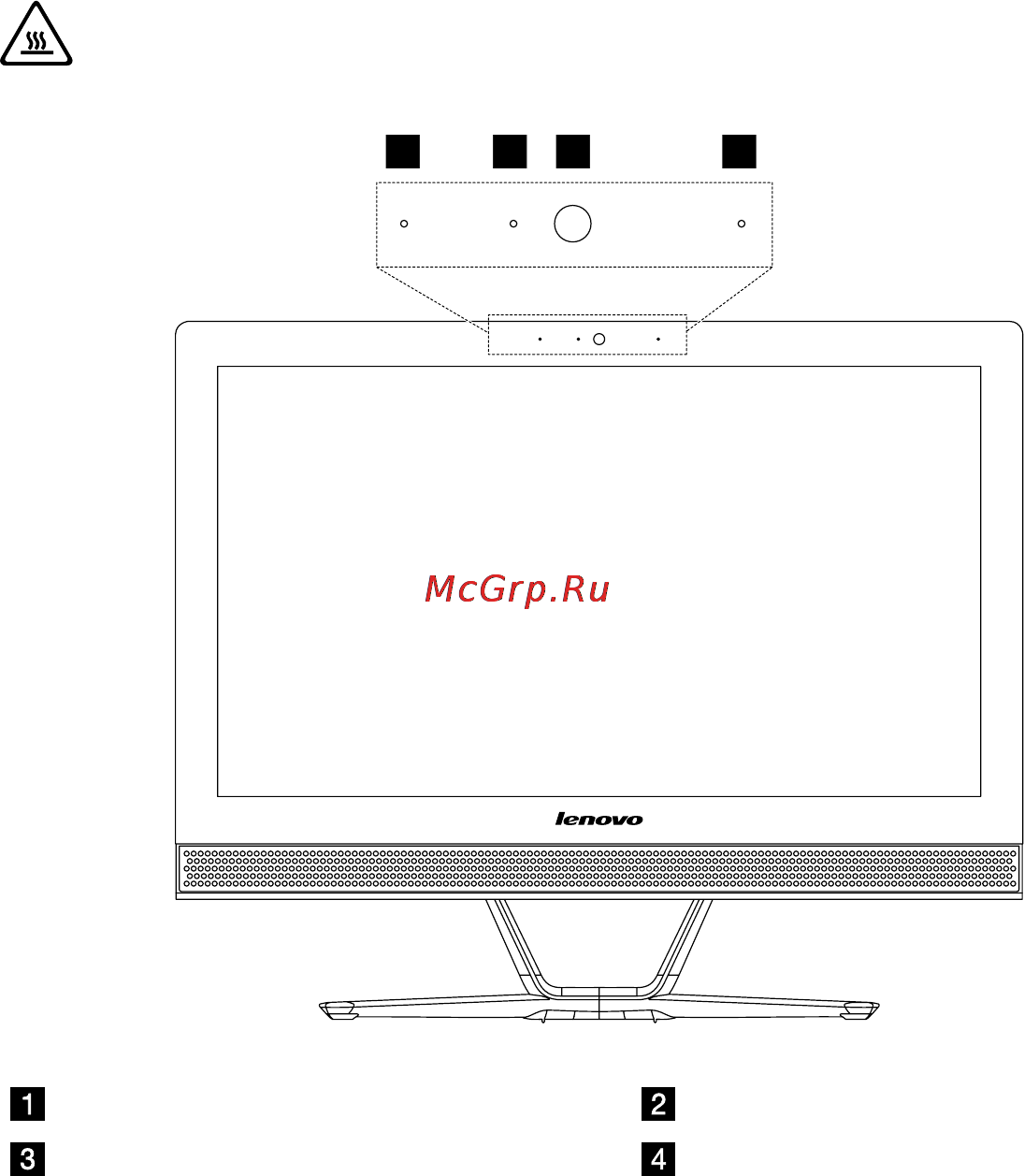 Lenovo ideacentre c40-30, f0b400gqrk [7/59] Front view of the computer