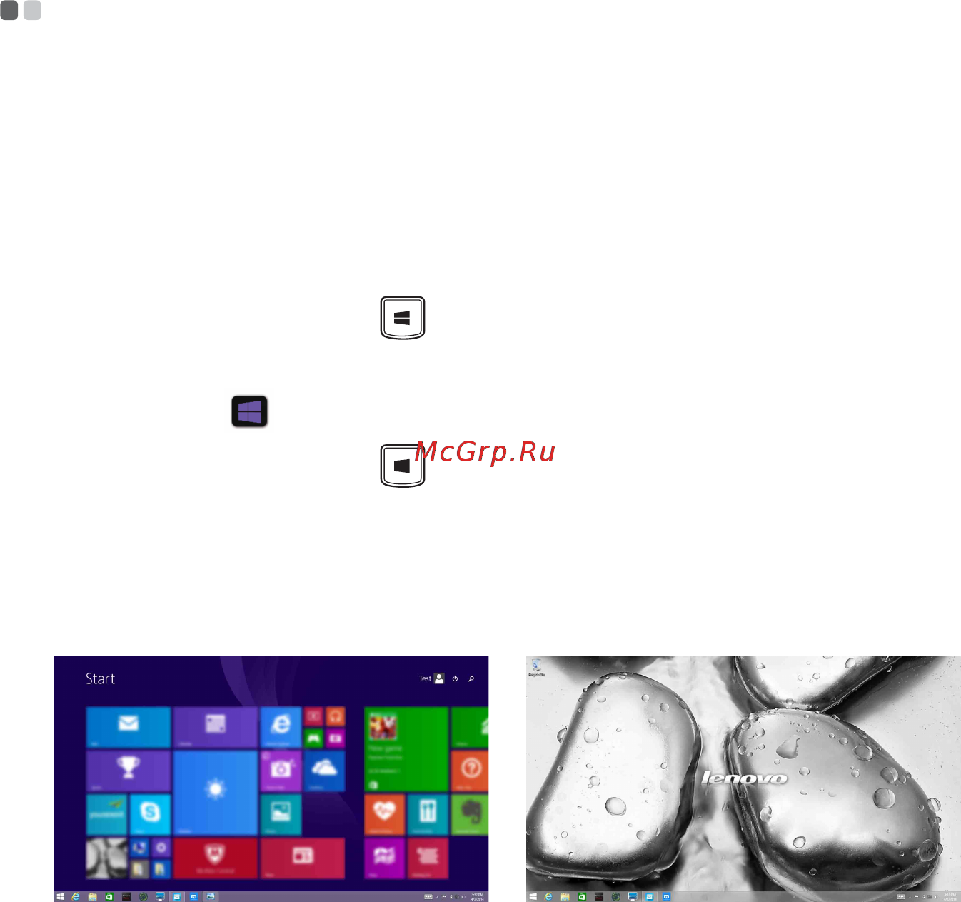Lenovo b51-30, 80lk00lfrk [26/52] Operating system interfaces for the windows 8 operating system