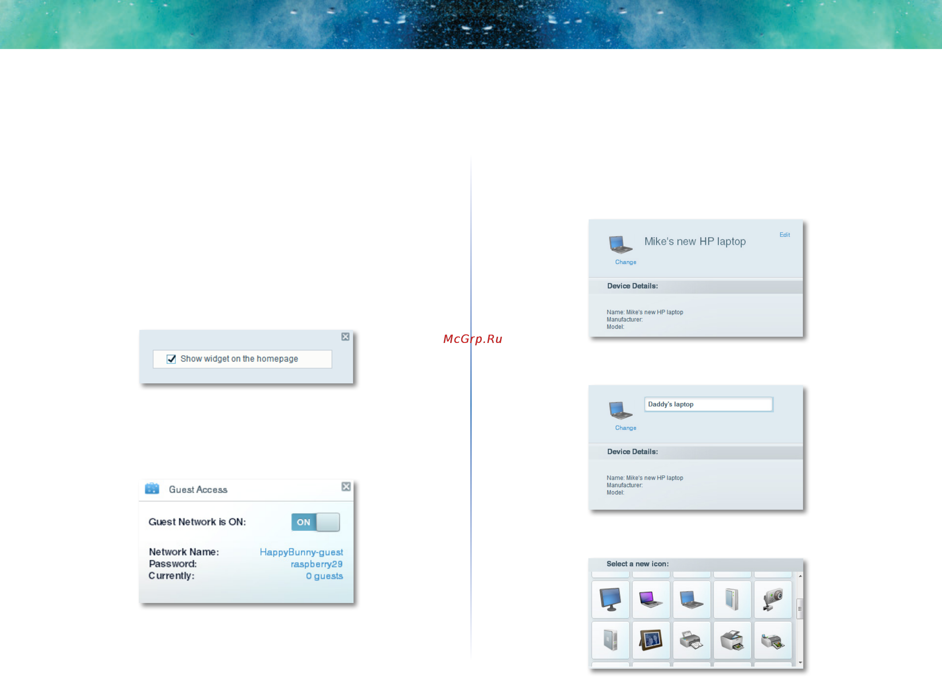 Linksys ea6400-ee [20/124] Using widgets