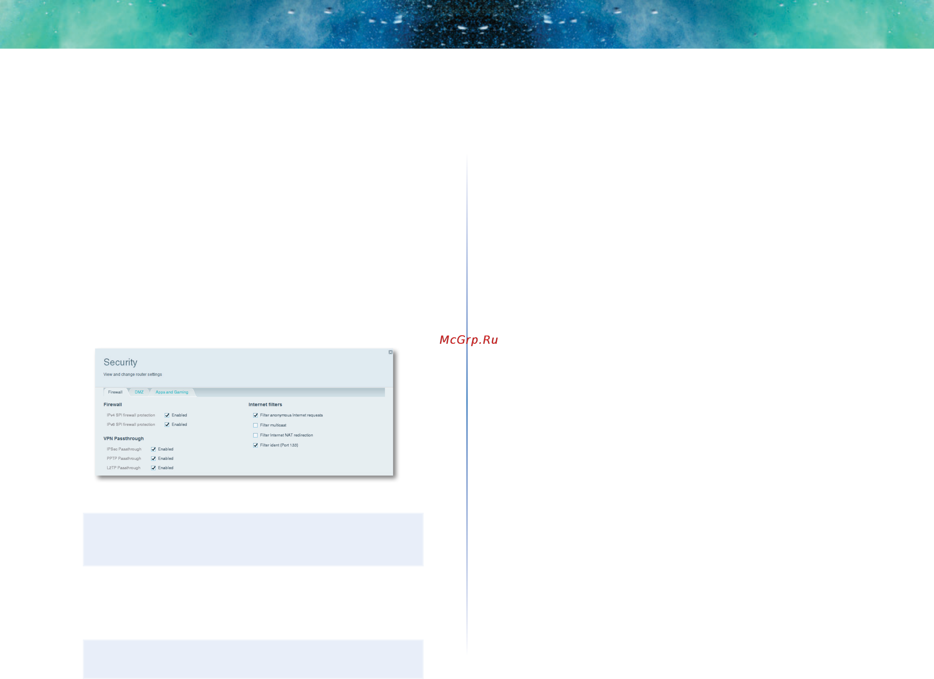 Linksys ea6300-ee [32/61] How to improve security using the built in firewall