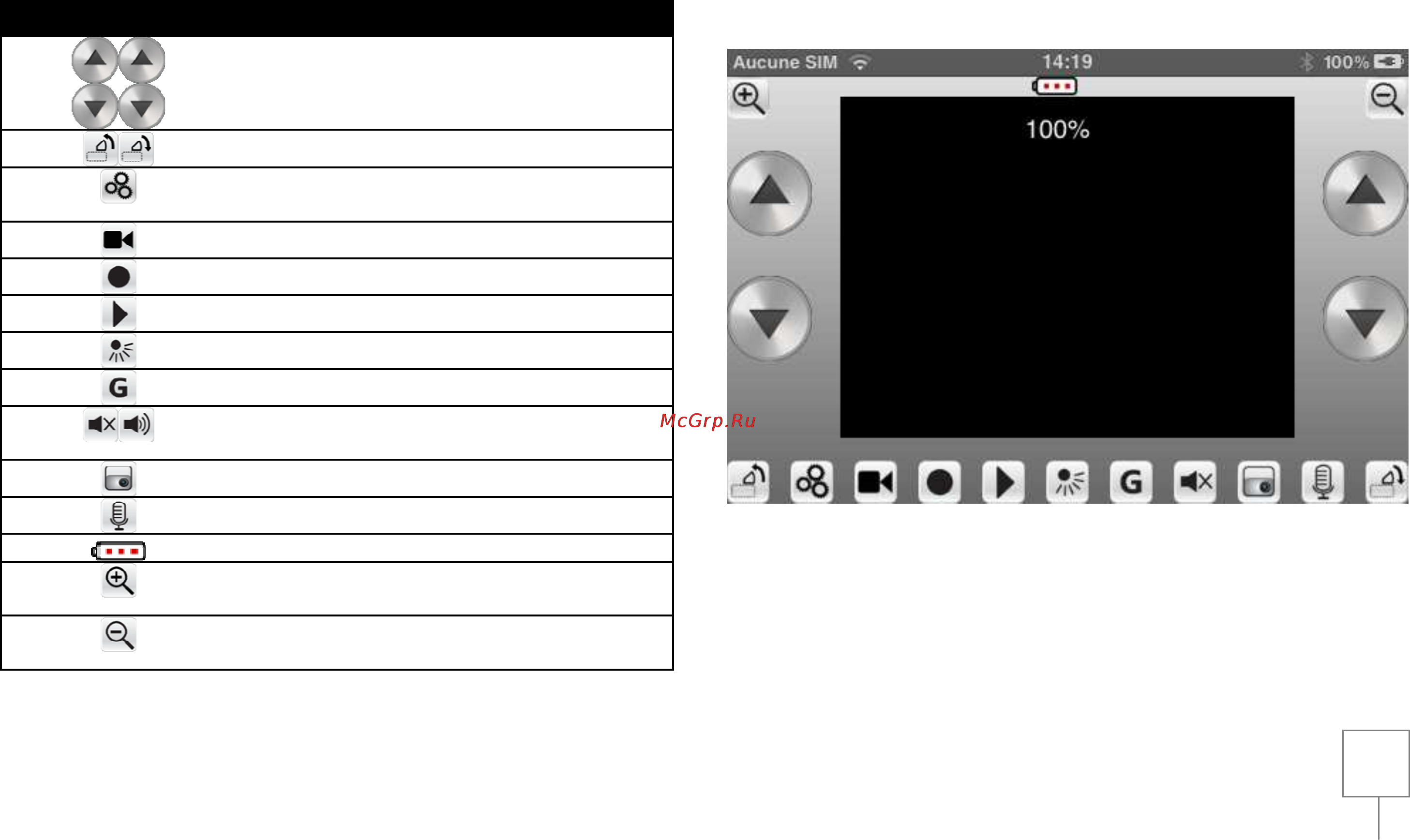 Logicom spy-c tank [10/18] Управление при помощи смартфона или планшета