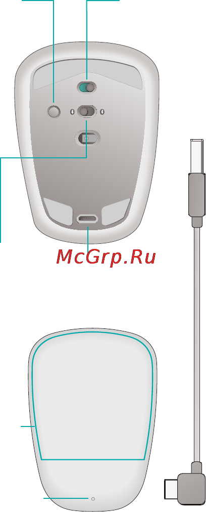 Logitech ultrathin touch mouse t630 [123/132] Ознайомлення з роботою миші