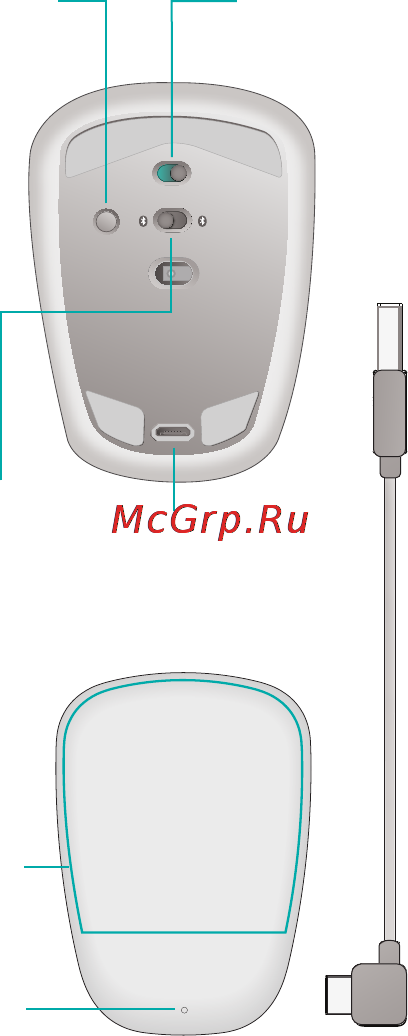 Logitech ultrathin touch mouse t630 [4/132] Get to know your mouse