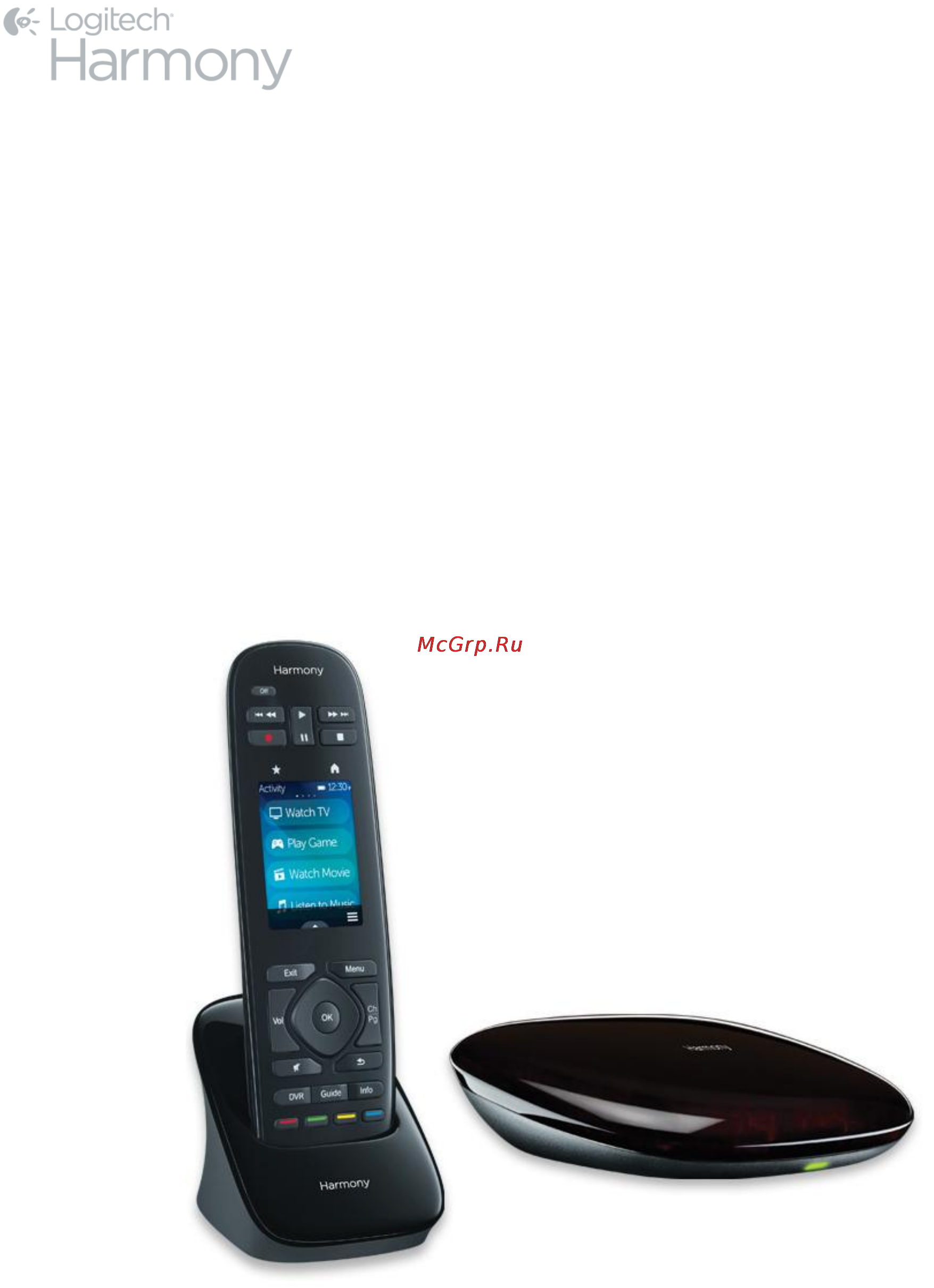 Logitech harmony ultimate Инструкция по эксплуатации онлайн